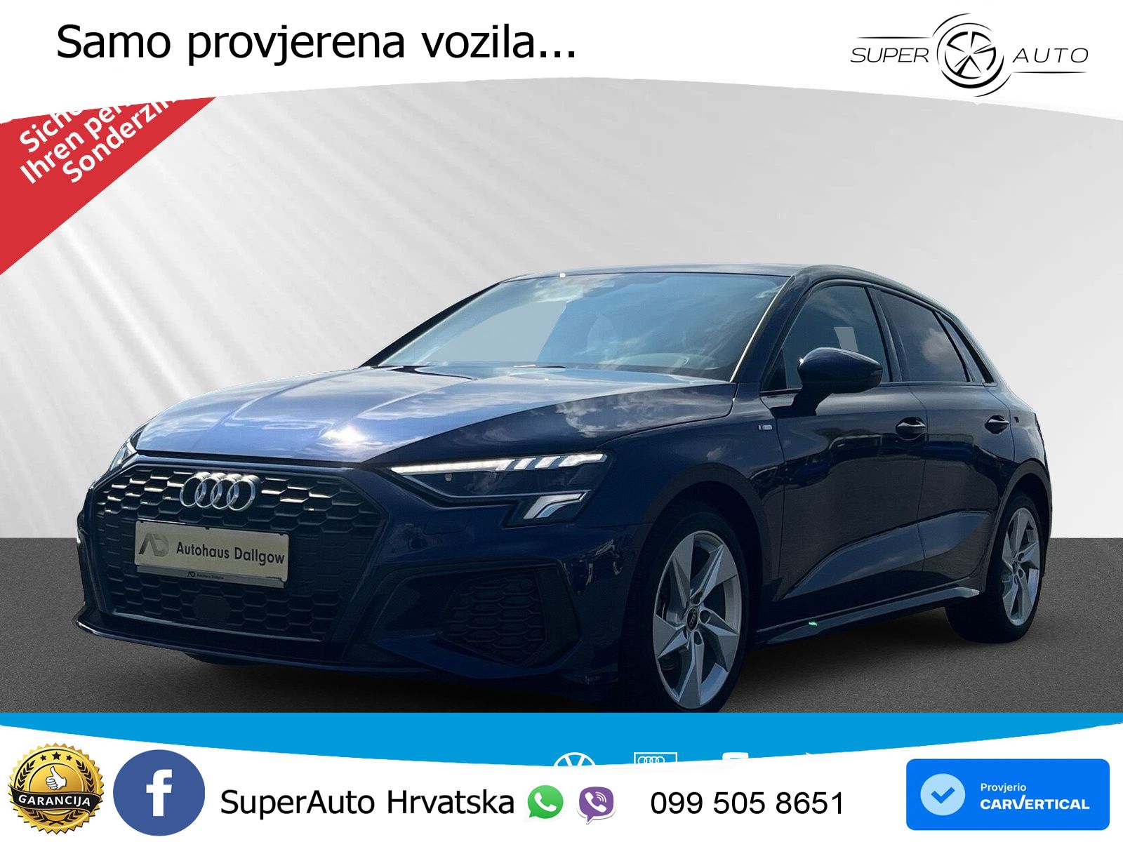 Audi A3 35 TFSI (150 KS) S tronic S line LED+GR SJED+ACC