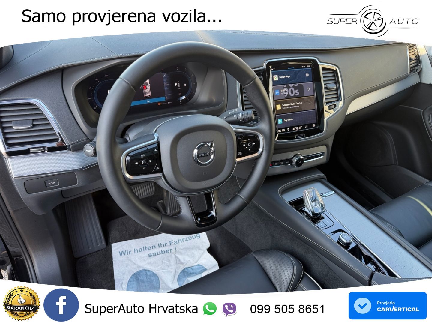 Volvo XC90 2.0 B5 Diesel AWD Automatic ZRAČNI+ACC+GR SJED+KAM+PANO