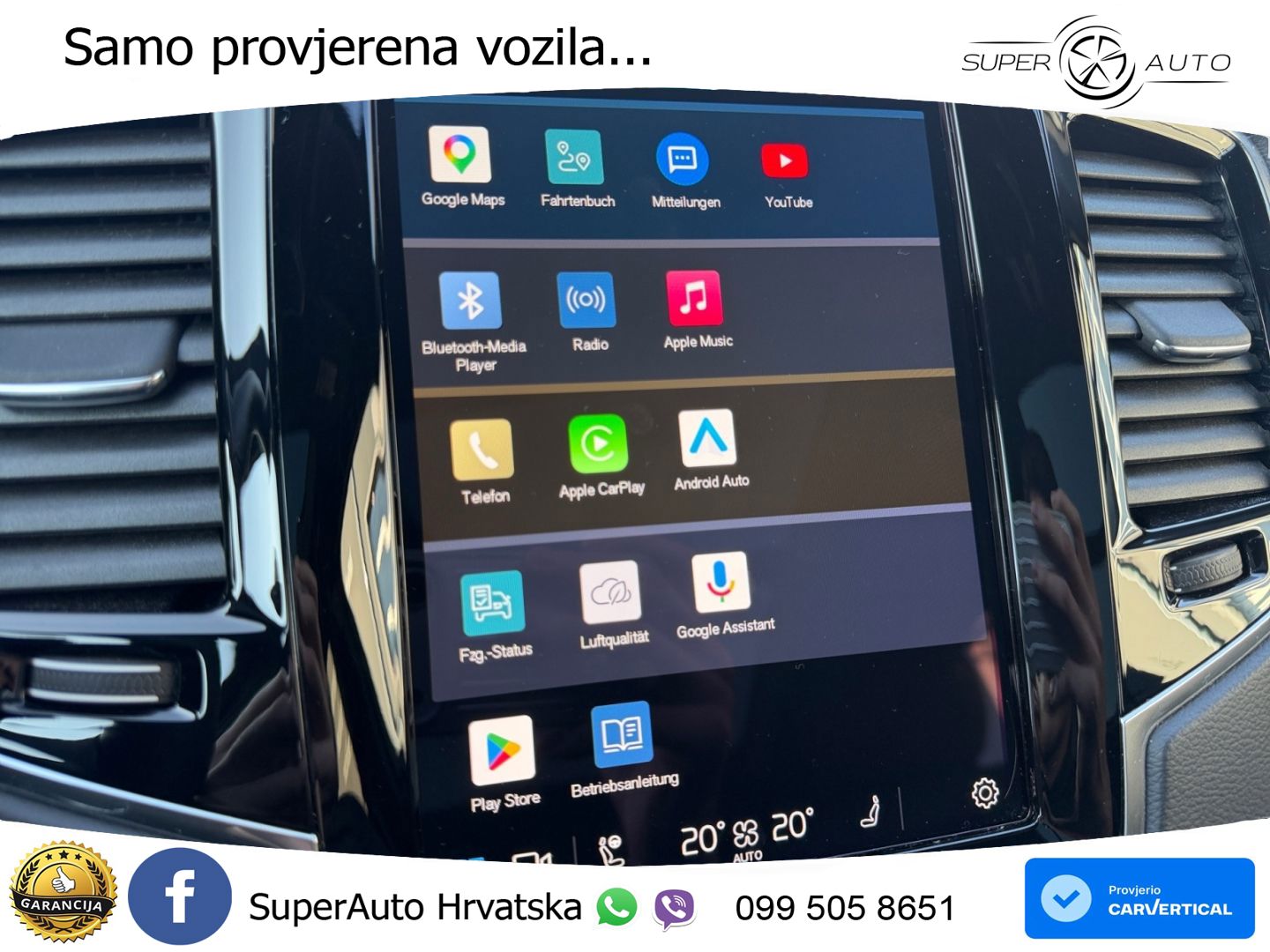 Volvo XC90 2.0 B5 Diesel AWD Automatic ZRAČNI+ACC+GR SJED+KAM+PANO