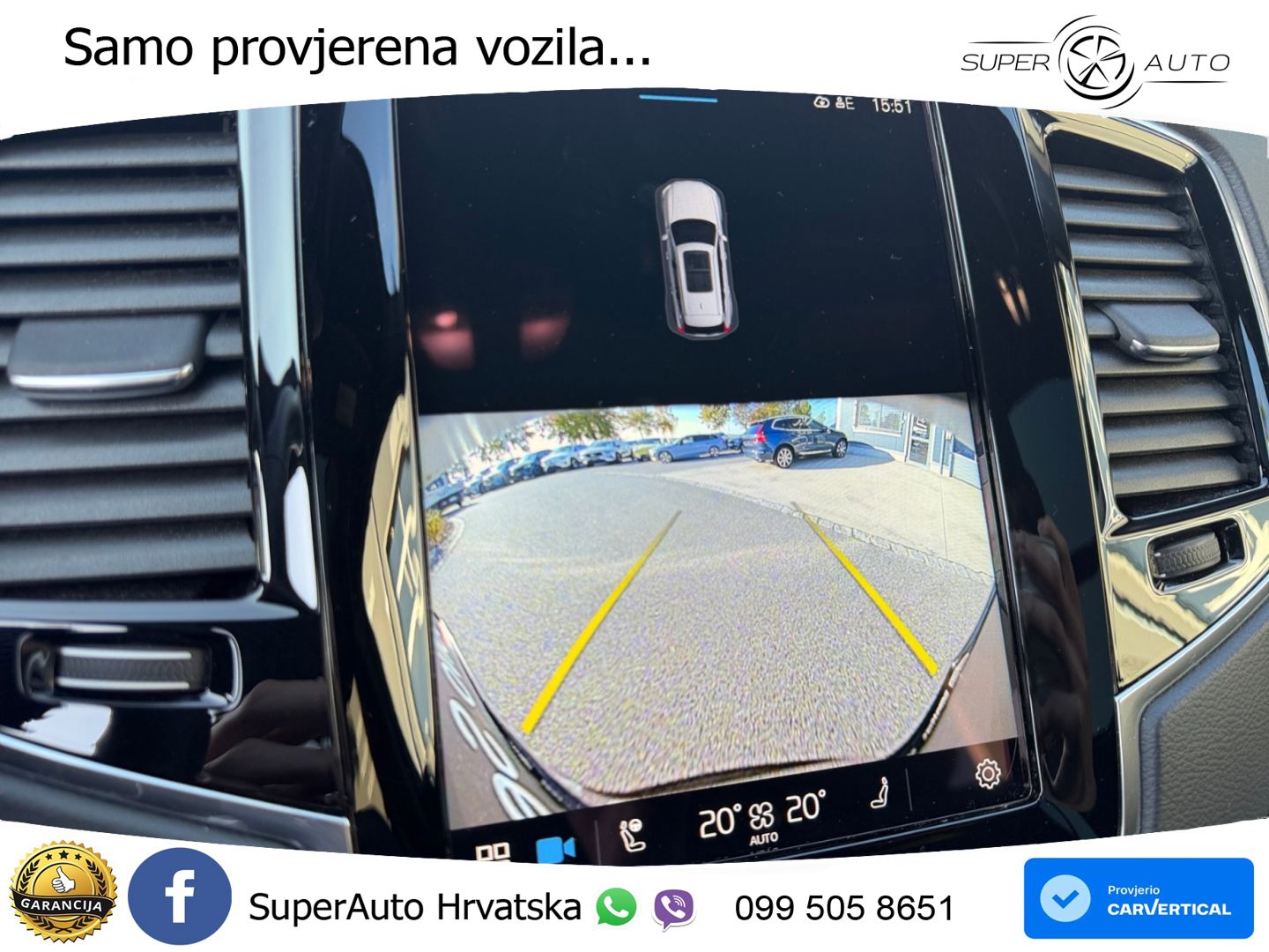 Volvo XC90 2.0 B5 Diesel AWD Automatic ZRAČNI+ACC+GR SJED+KAM+PANO