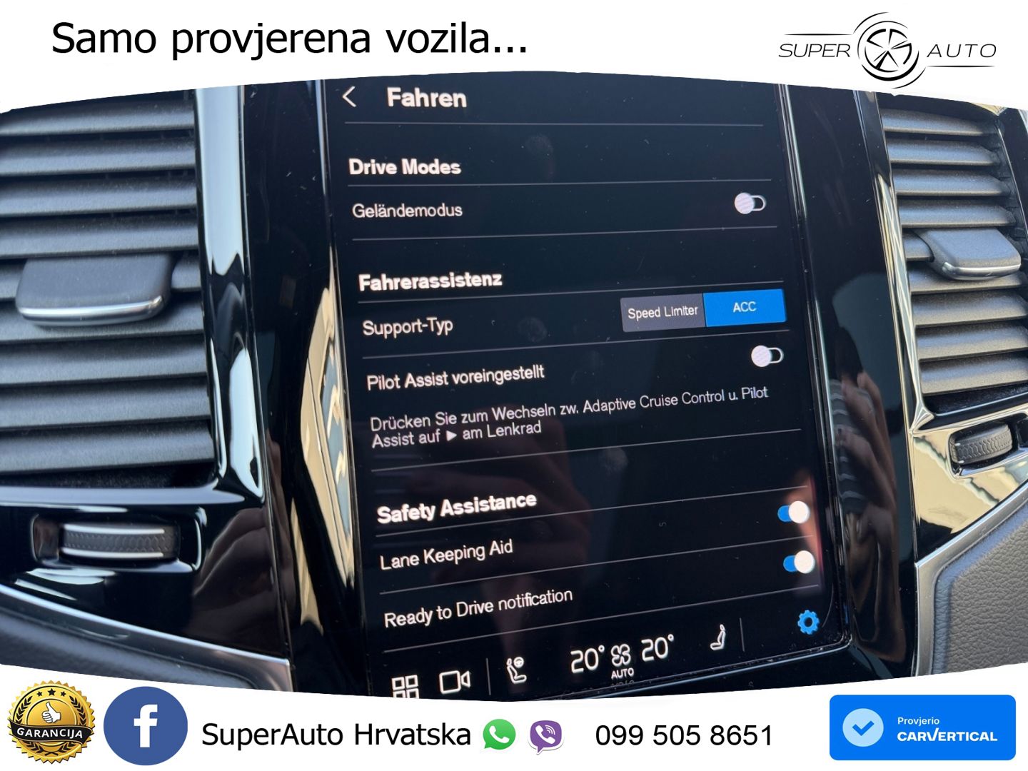 Volvo XC90 2.0 B5 Diesel AWD Automatic ZRAČNI+ACC+GR SJED+KAM+PANO