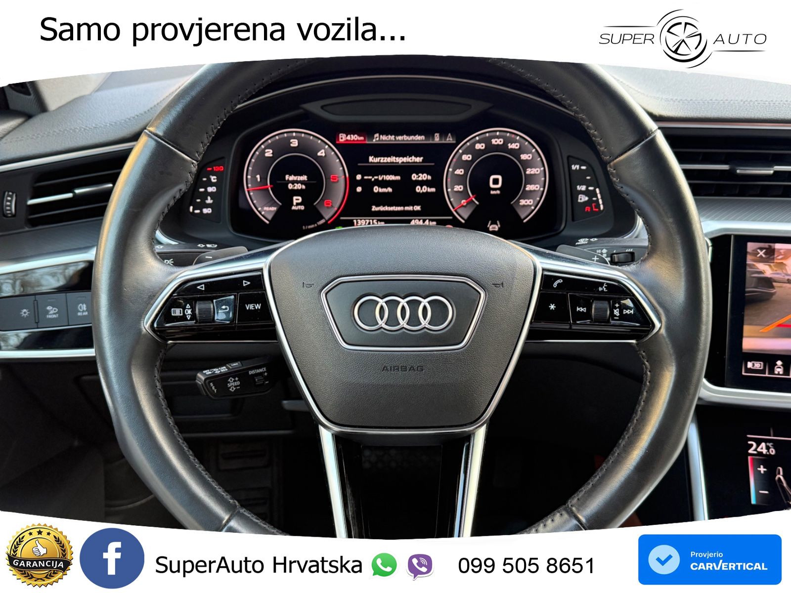Audi A6 50 TDI V6 (286 KS) quattro tiptronic LED+GR SJED+ACC