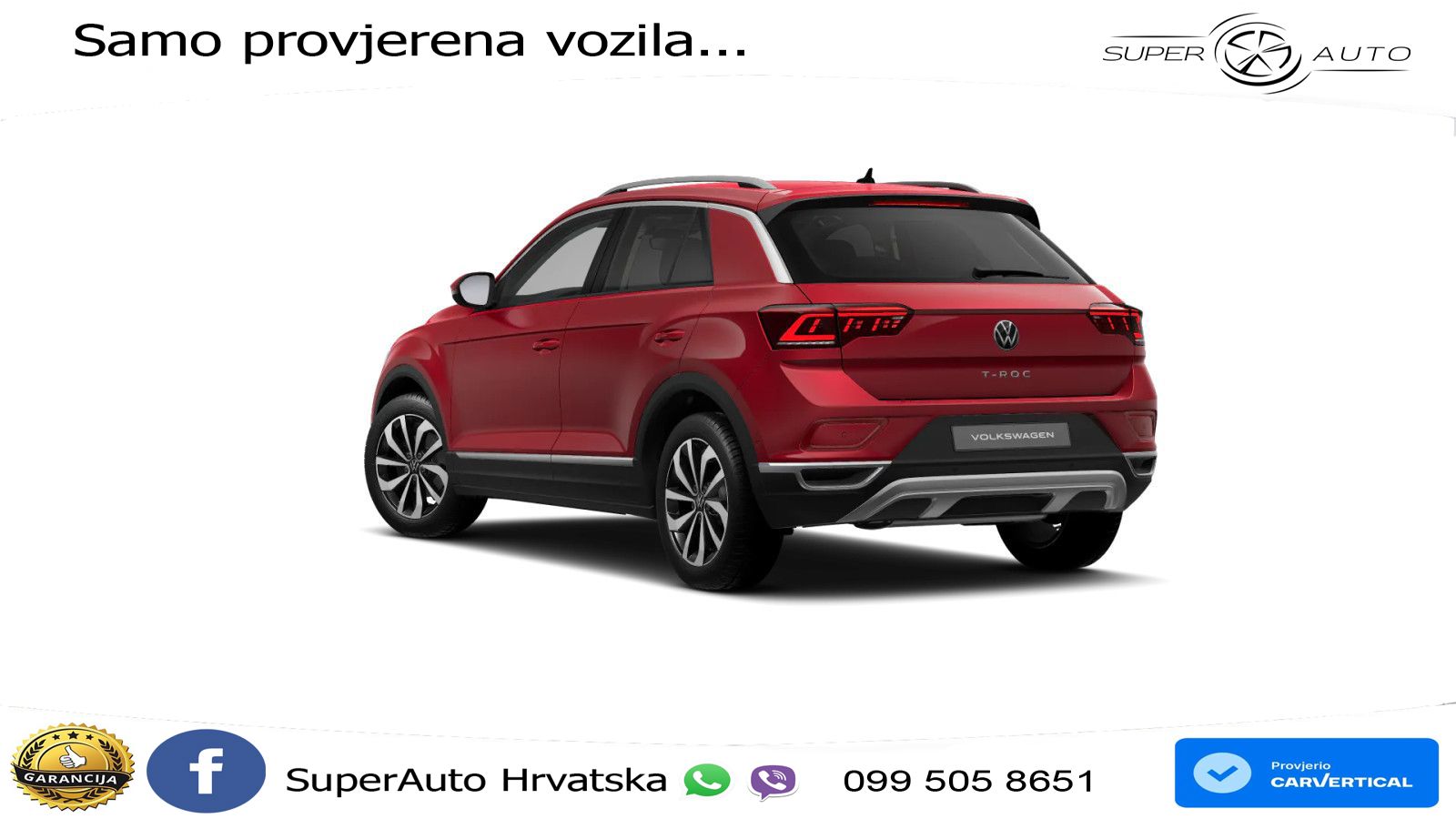 Volkswagen T-Roc 1.5 TSI (150 KS) LED+GR SJED+ACC