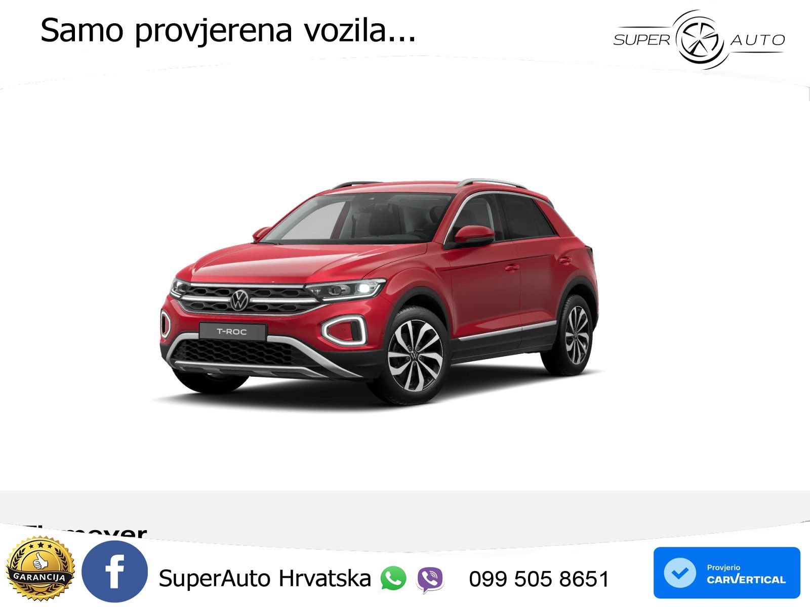 Volkswagen T-Roc 1.5 TSI (150 KS) LED+GR SJED+ACC