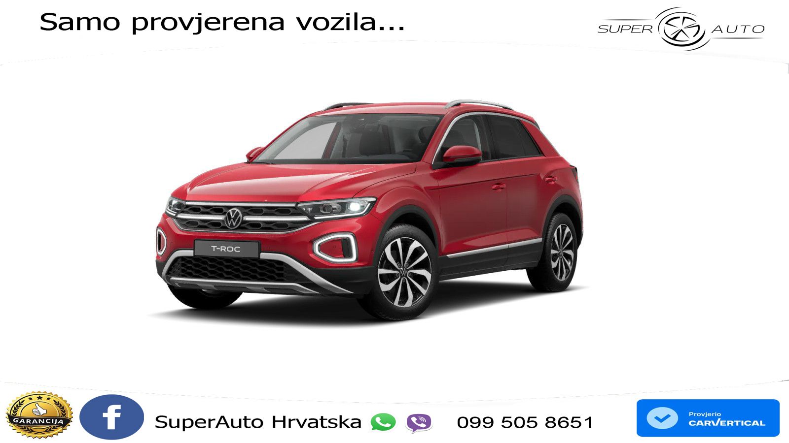 Volkswagen T-Roc 1.5 TSI (150 KS) LED+GR SJED+ACC