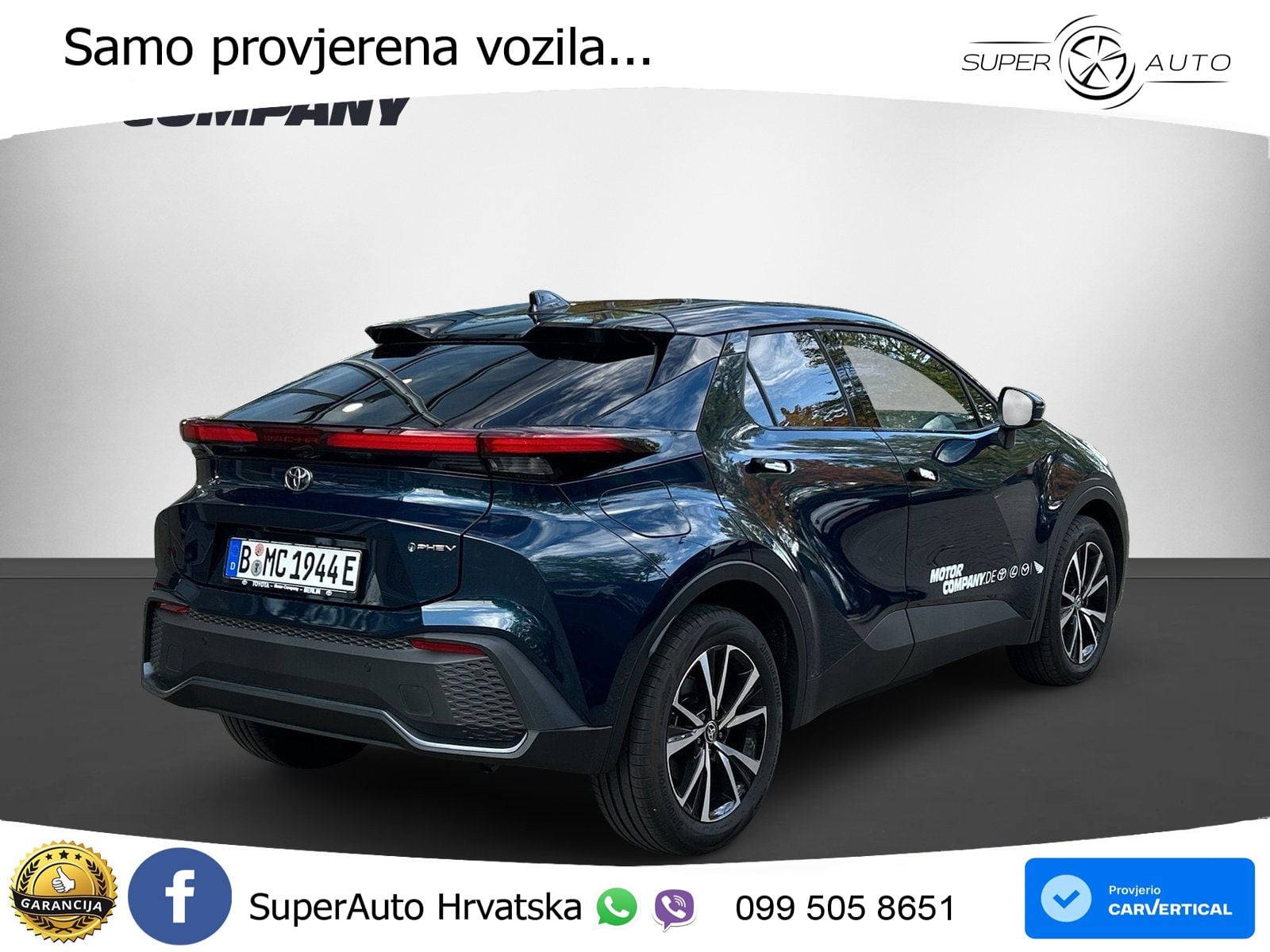 Toyota C-HR 2.0 (223 KS) PHEV e-CVT Teamplayer LED+GR SJED+ACC