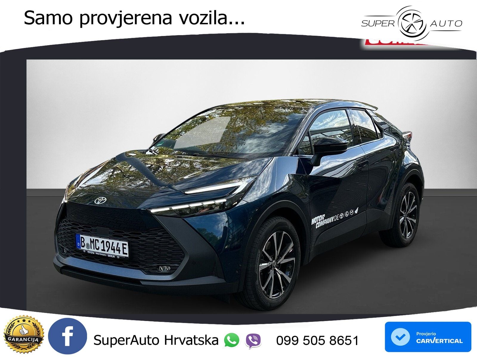 Toyota C-HR 2.0 (223 KS) PHEV e-CVT Teamplayer LED+GR SJED+ACC