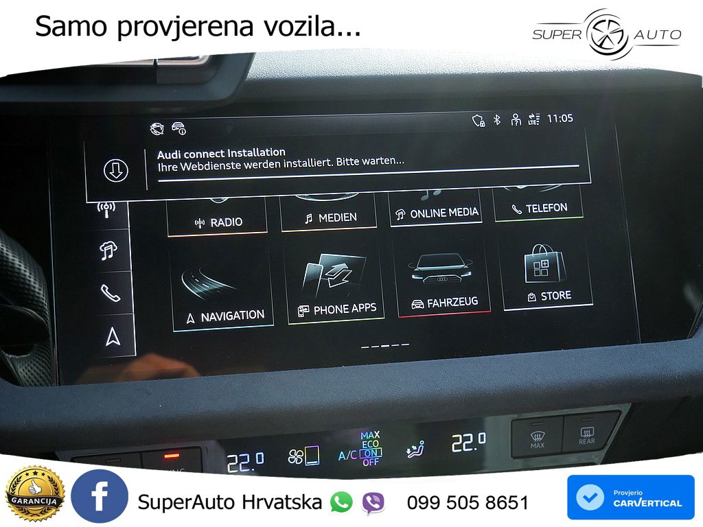 Audi A3 Limuzina 35 TFSI (150 KS) S tronic S line MATRIX+GR SJED+KAM