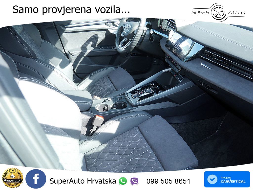 Audi A3 Limuzina 35 TFSI (150 KS) S tronic S line MATRIX+GR SJED+KAM