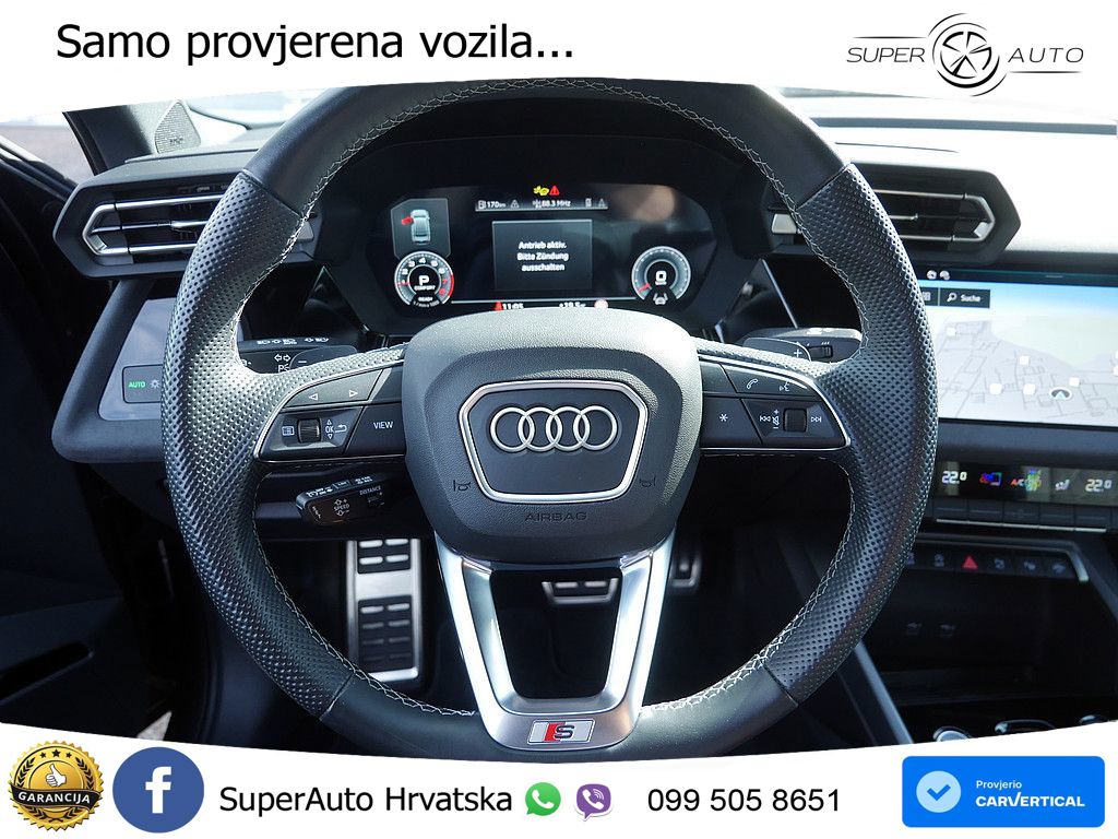 Audi A3 Limuzina 35 TFSI (150 KS) S tronic S line MATRIX+GR SJED+KAM