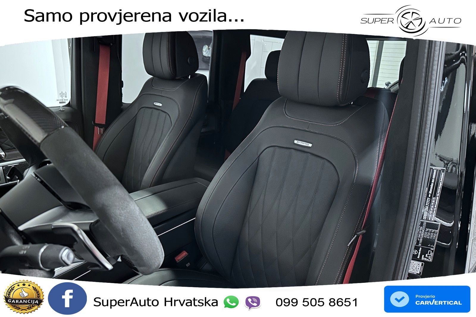 Mercedes AMG G 63 Long V8 (585 KS) 4MATIC 9G-TRONIC AMG SPEEDSHIFT PLUS ZRAČNI+ACC+GR SJED+KAM+PANO