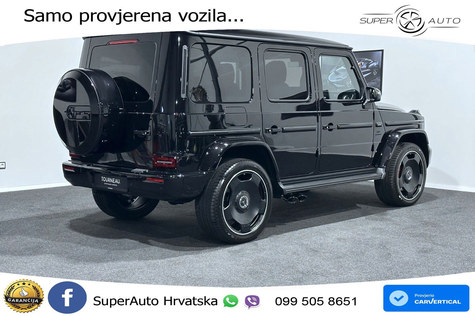 Mercedes AMG G 63 Long V8 (585 KS) 4MATIC 9G-TRONIC AMG SPEEDSHIFT PLUS ZRAČNI+ACC+GR SJED+KAM+PANO