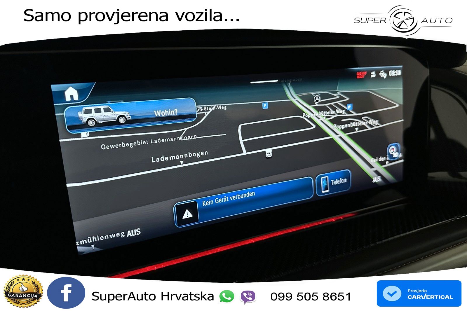 Mercedes AMG G 63 Long V8 (585 KS) 4MATIC 9G-TRONIC AMG SPEEDSHIFT PLUS ZRAČNI+ACC+GR SJED+KAM+PANO