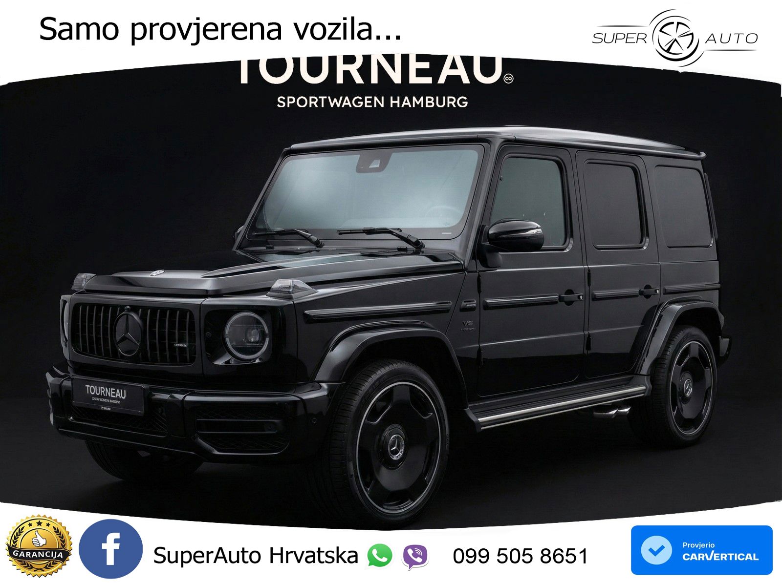 Mercedes AMG G 63 Long V8 (585 KS) 4MATIC 9G-TRONIC AMG SPEEDSHIFT PLUS ZRAČNI+ACC+GR SJED+KAM+PANO