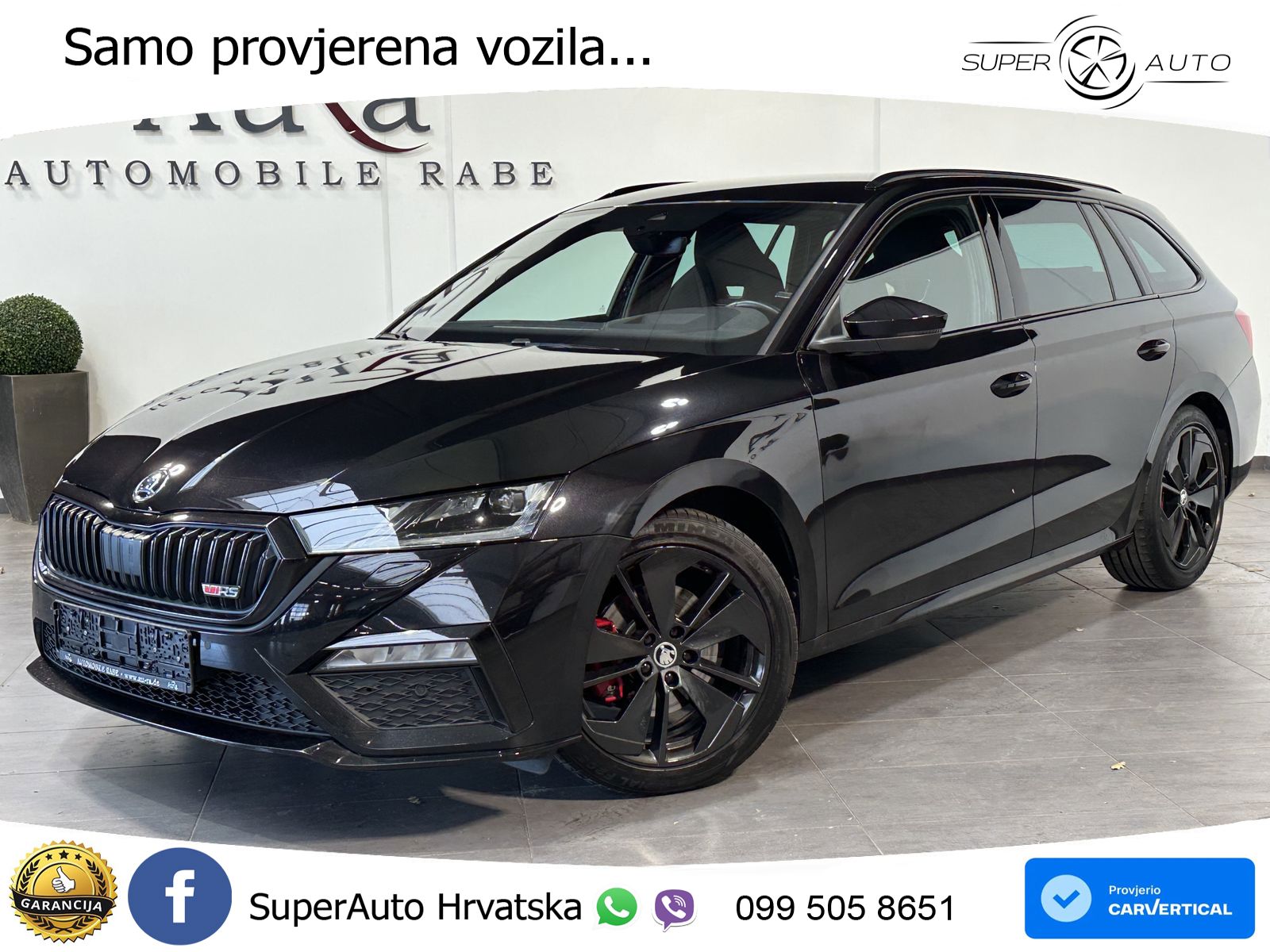 Škoda Octavia Combi RS 2.0 TDI (200 KS) DSG LED+GR SJED+ACC
