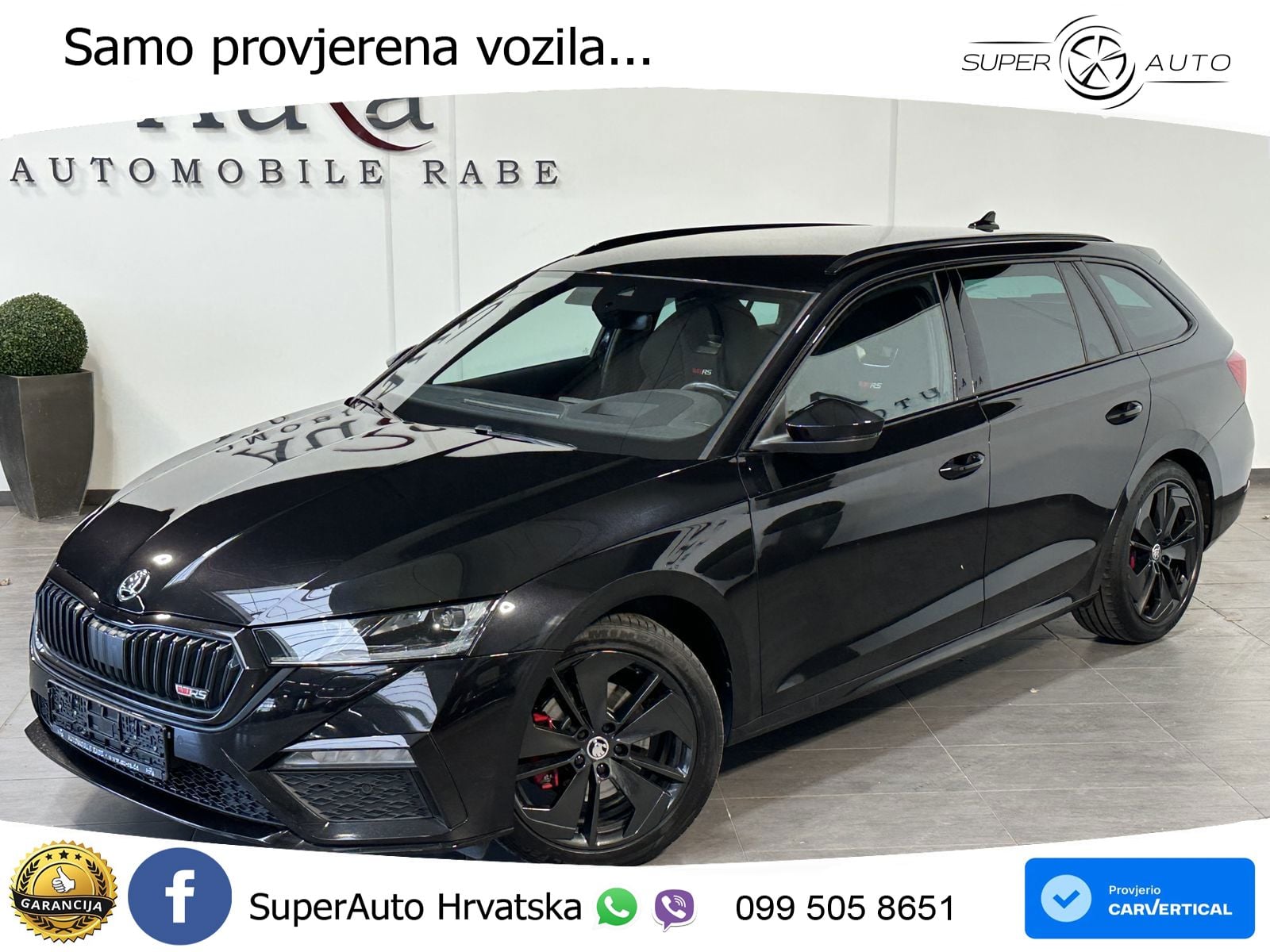 Škoda Octavia Combi RS 2.0 TDI (200 KS) DSG LED+GR SJED+ACC