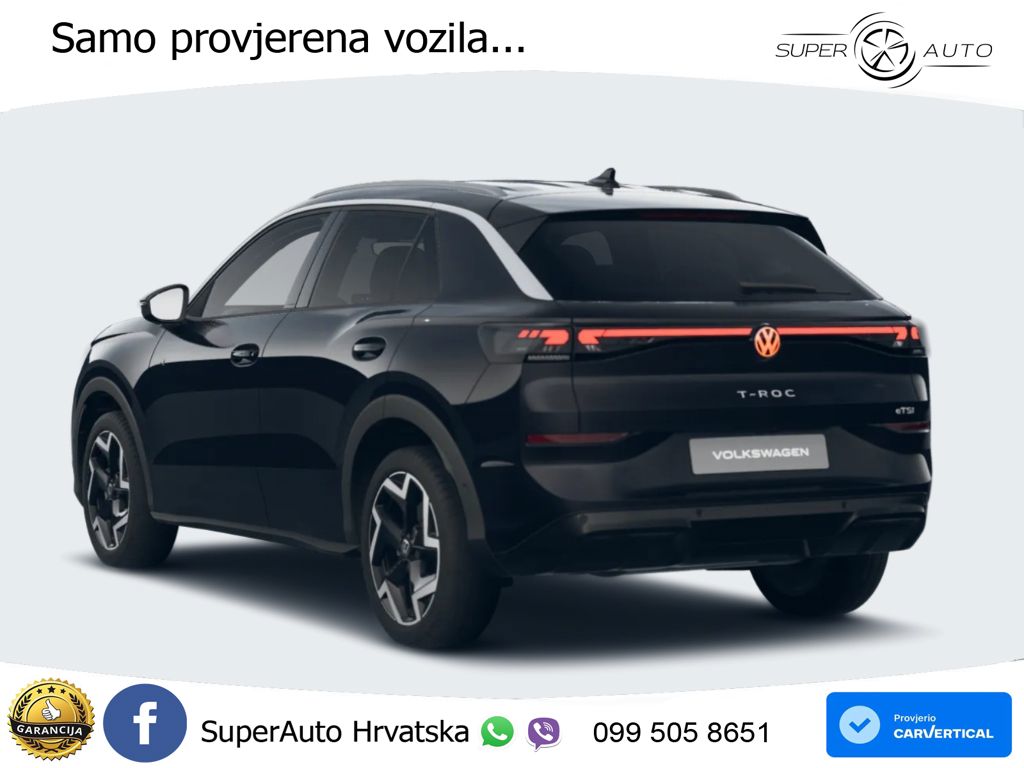 Volkswagen T-Roc 1.5 eTSI (150 KS)  DSG R-Line LED+GR SJED+ACC