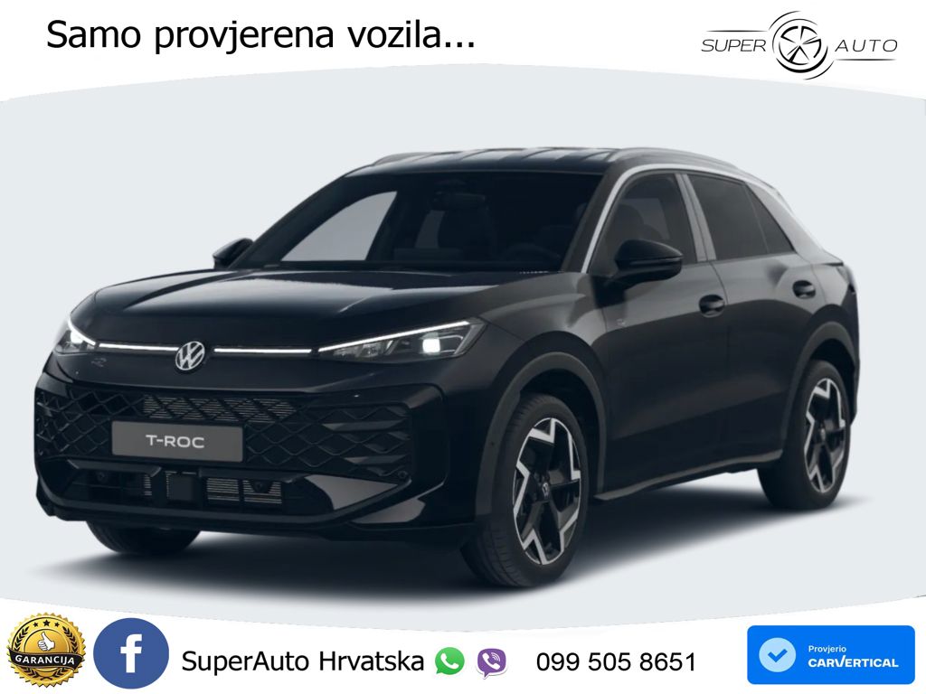 Volkswagen T-Roc 1.5 eTSI (150 KS)  DSG R-Line LED+GR SJED+ACC
