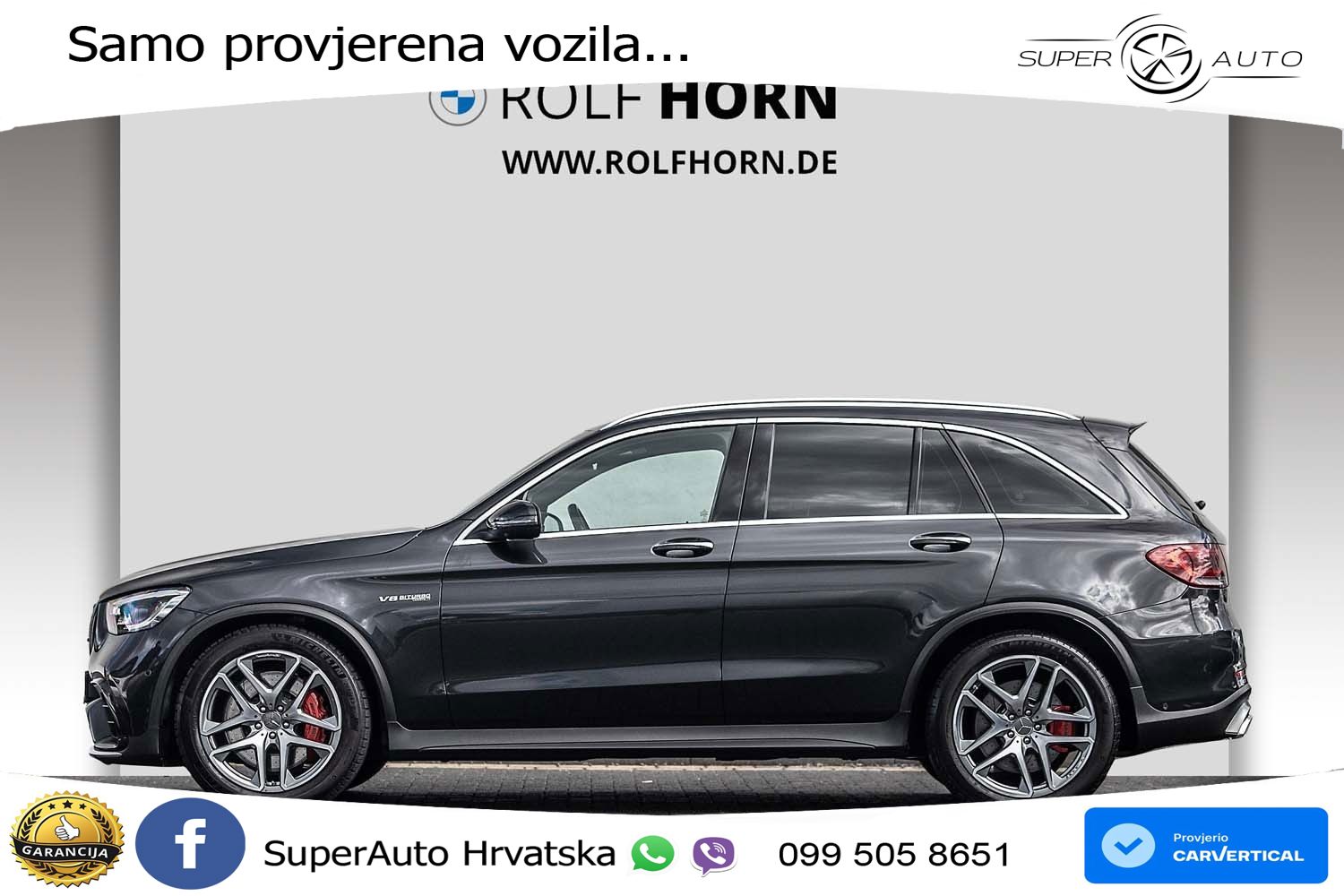 Mercedes AMG GLC 63 V8 (476 KS) 4MATIC+ MCT ACC+GR SJED+360+PANO