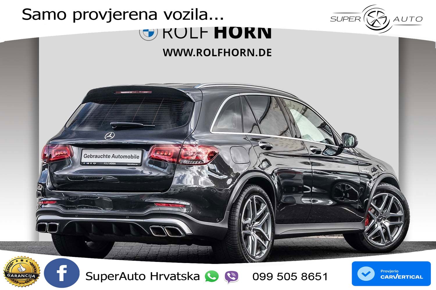 Mercedes AMG GLC 63 V8 (476 KS) 4MATIC+ MCT ACC+GR SJED+360+PANO