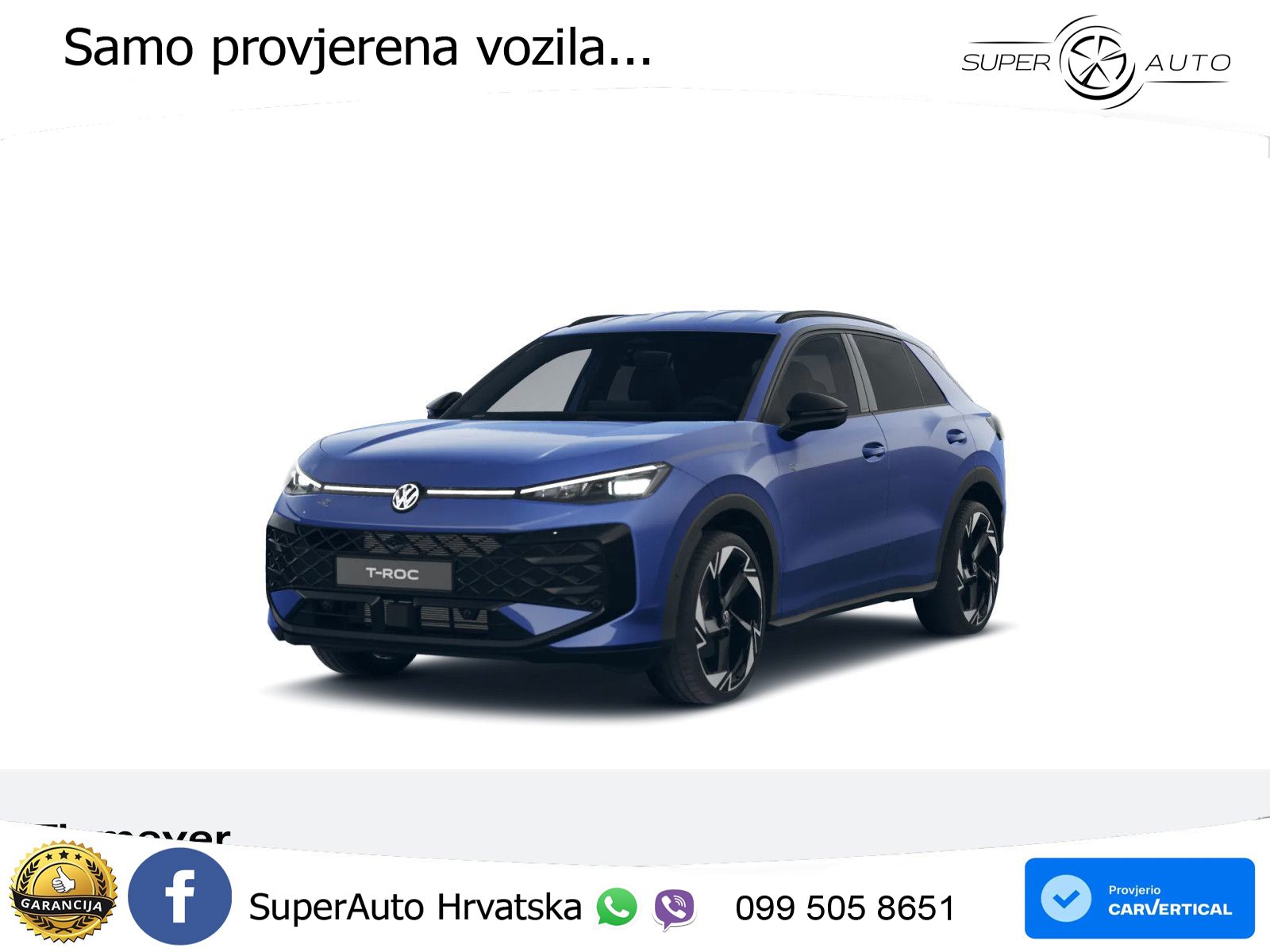 Volkswagen T-Roc 1.5 eTSI (150 KS)  DSG R-Line LED+GR SJED+ACC