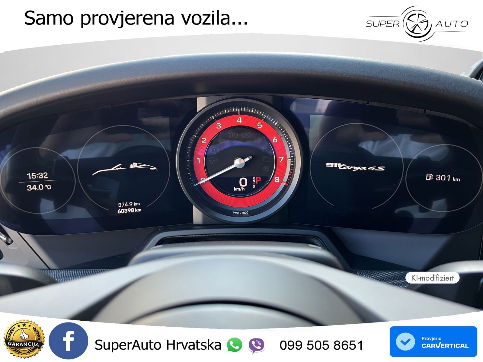 Porsche 911 Targa 4S 3.0 (450 KS) PDK MATRIX+GR SJED+KAM