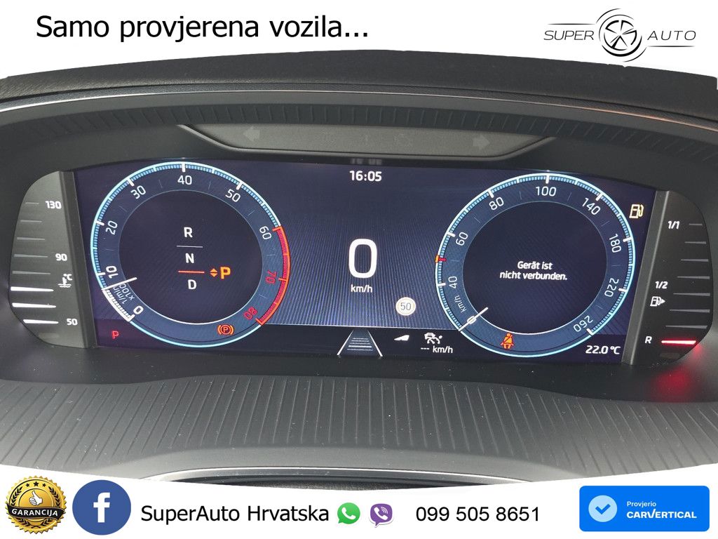 Škoda Octavia Combi 1.5 TSI (150 KS) DSG LED+GR SJED+ACC