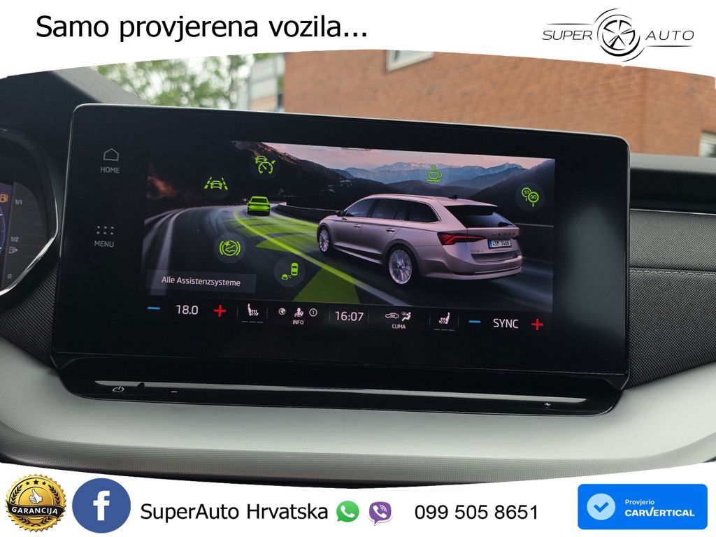 Škoda Octavia Combi 1.5 TSI (150 KS) DSG LED+GR SJED+ACC