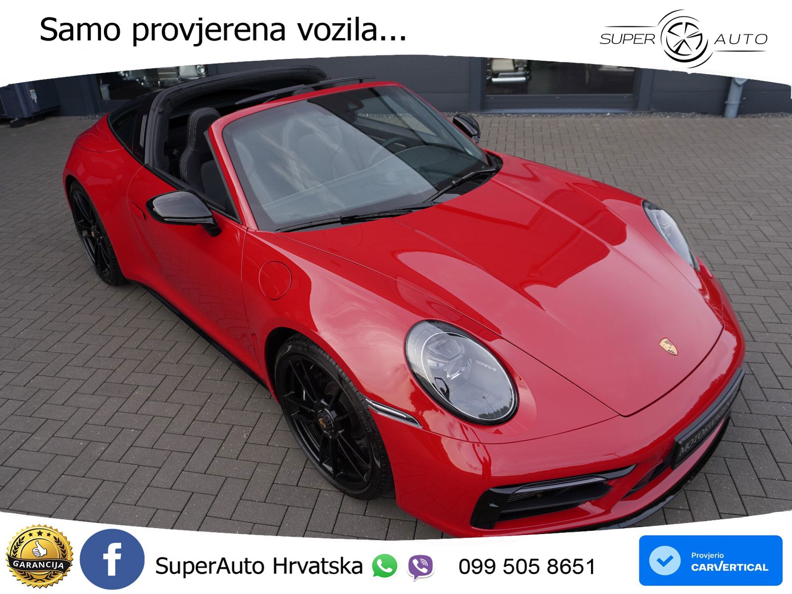 Porsche 911 Targa 4 GTS 3.0 (480 KS) PDK LED+GR SJED+ACC