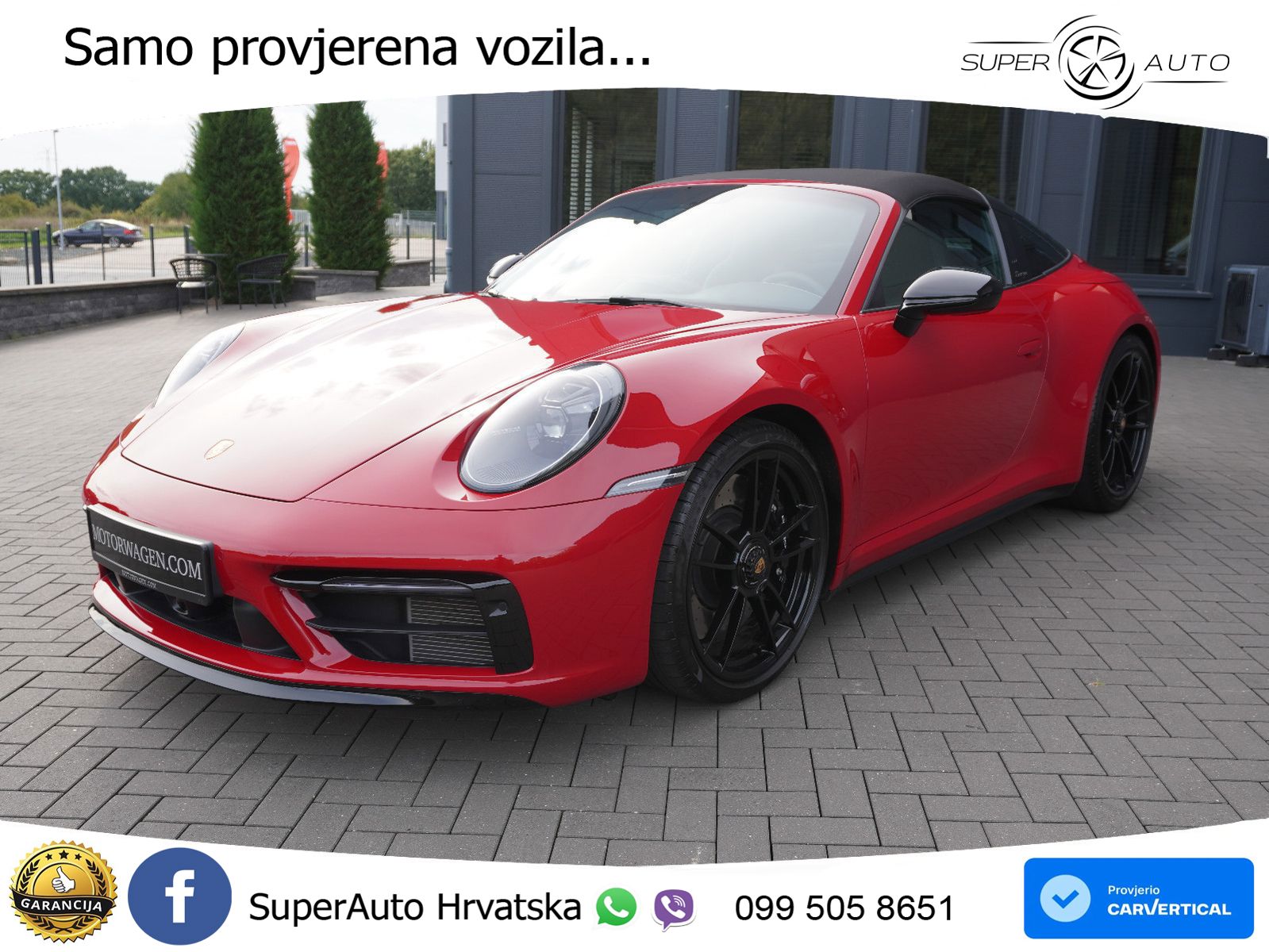 Porsche 911 Targa 4 GTS 3.0 (480 KS) PDK LED+GR SJED+ACC