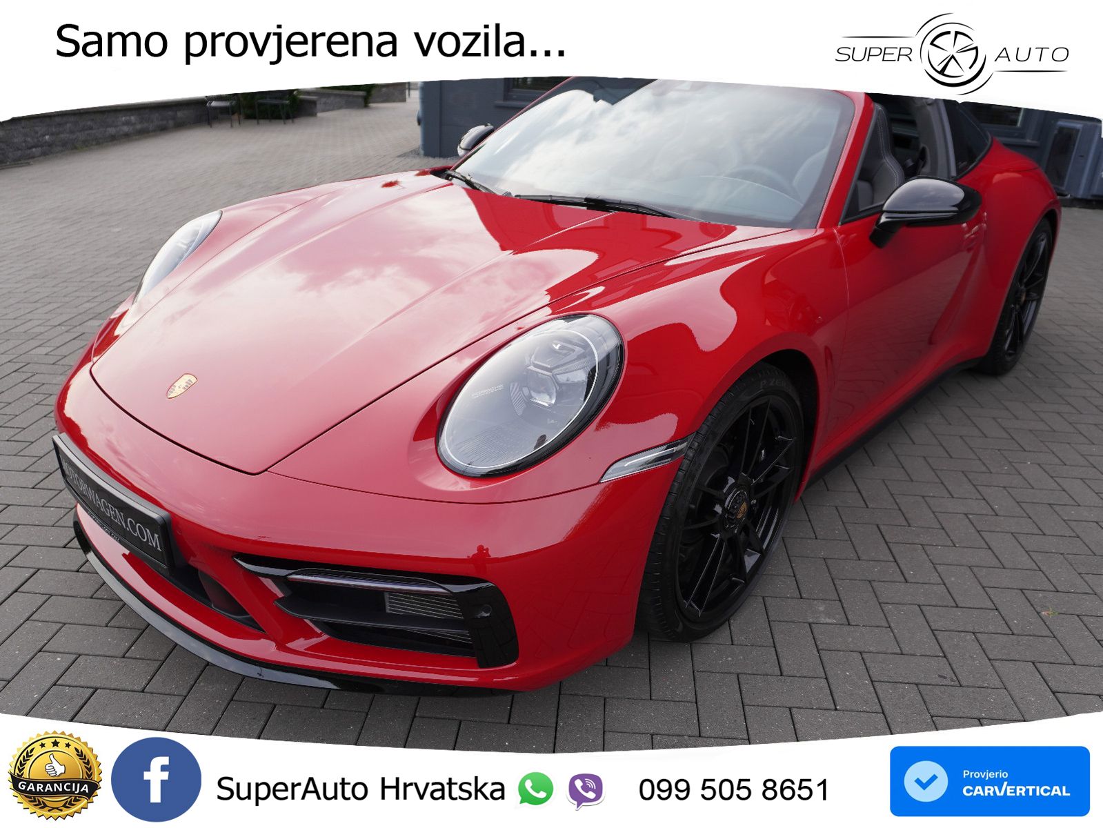 Porsche 911 Targa 4 GTS 3.0 (480 KS) PDK LED+GR SJED+ACC