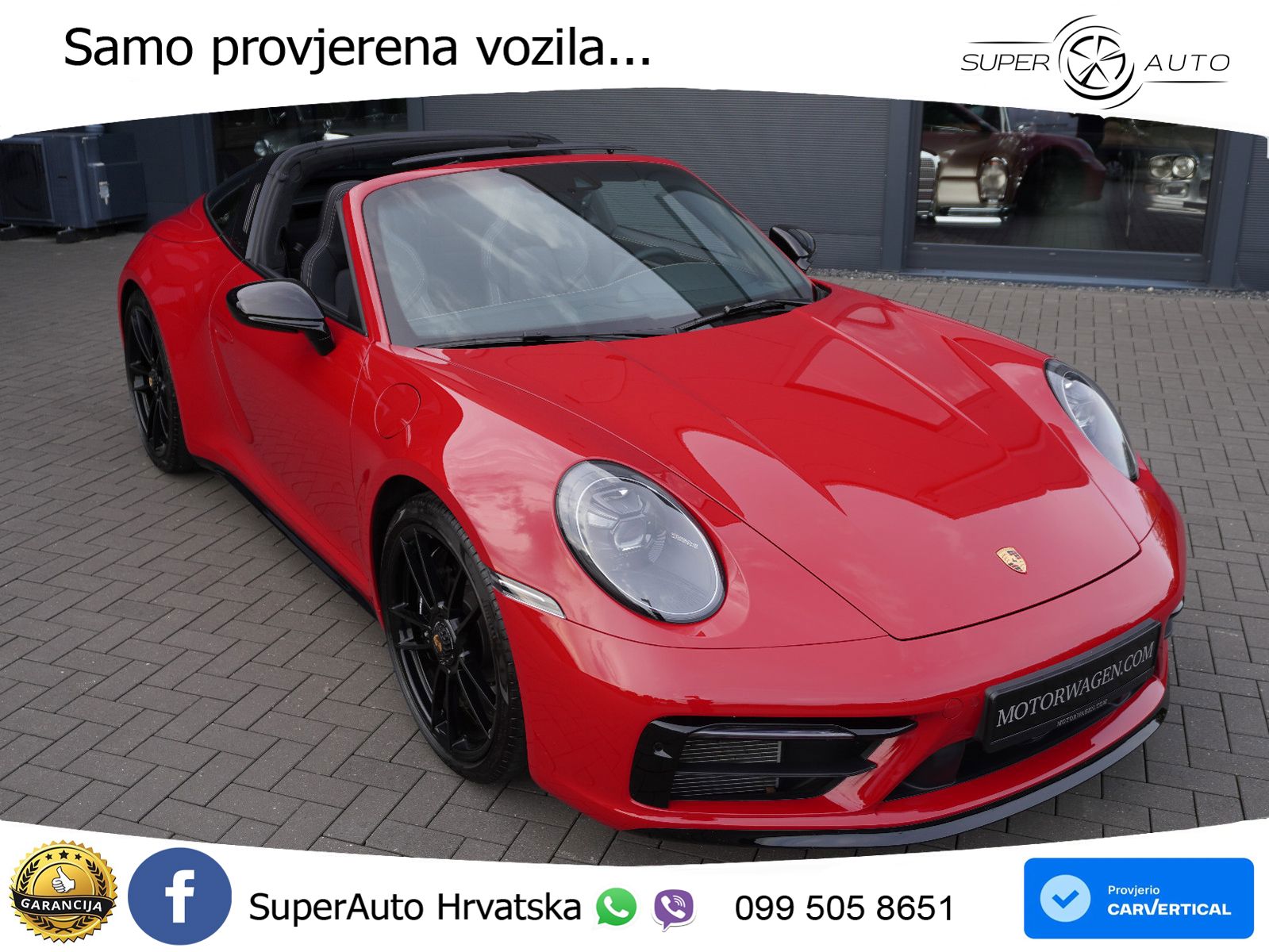 Porsche 911 Targa 4 GTS 3.0 (480 KS) PDK LED+GR SJED+ACC