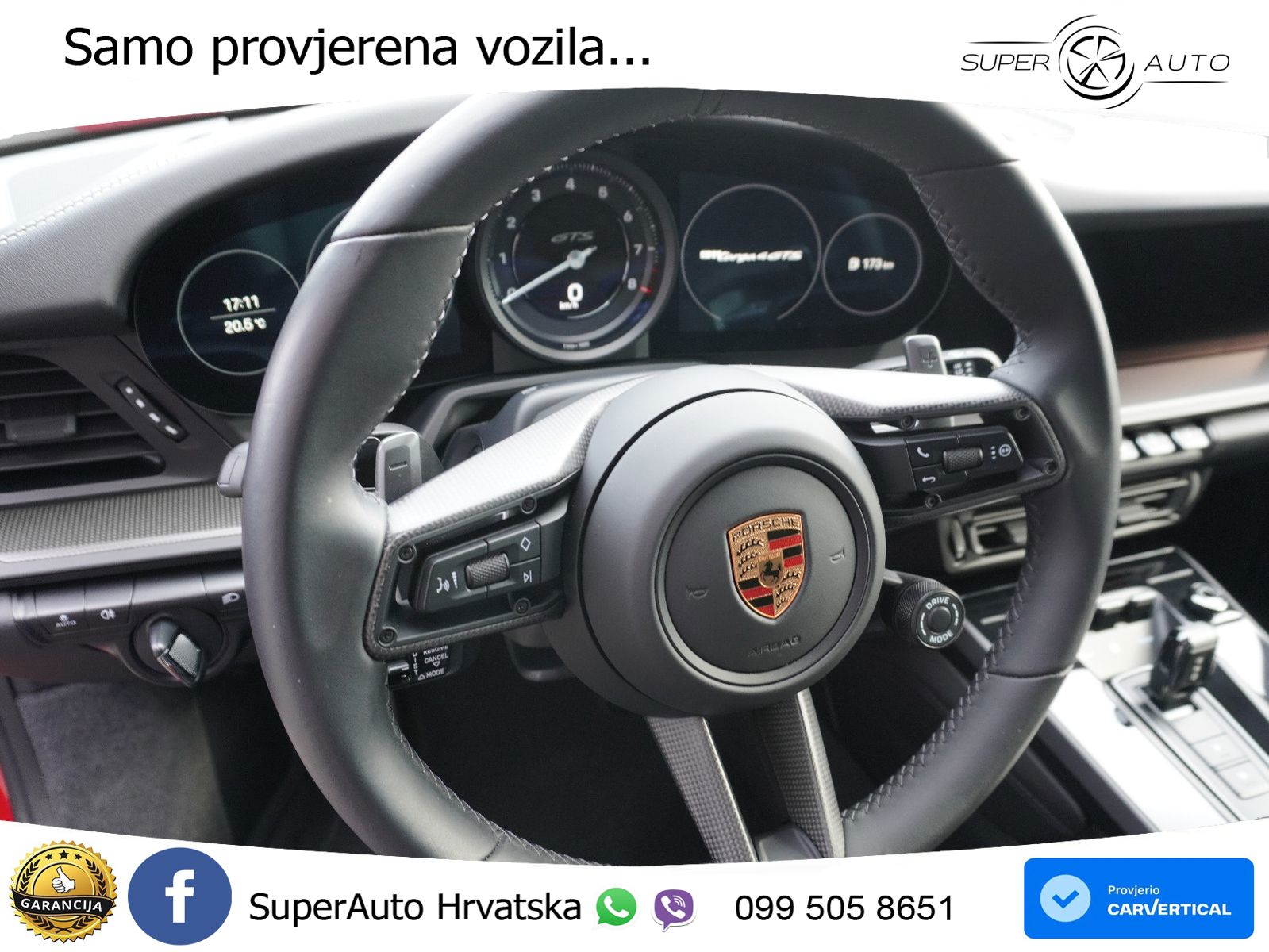 Porsche 911 Targa 4 GTS 3.0 (480 KS) PDK LED+GR SJED+ACC