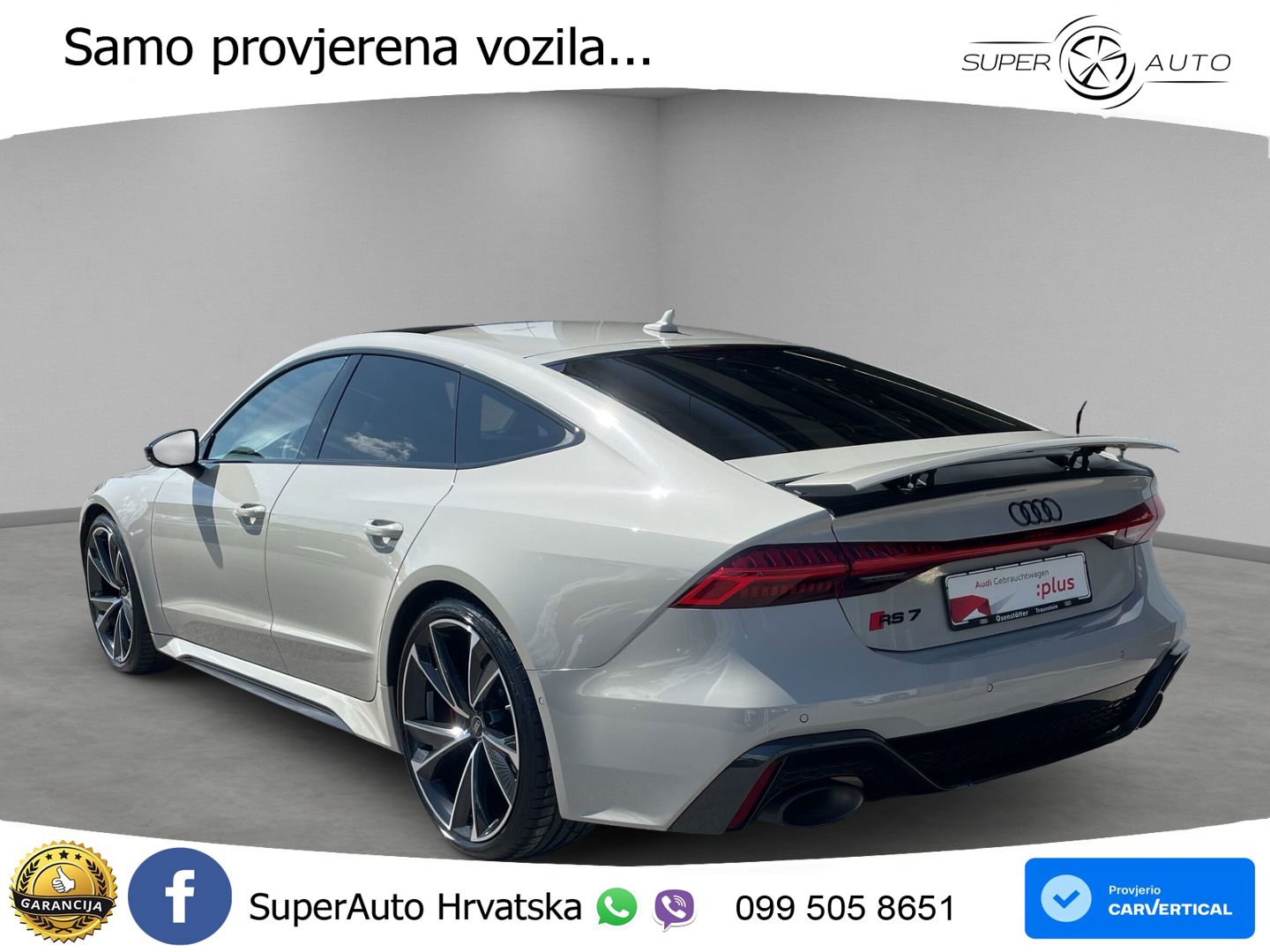 Audi RS7 4.0 TFSI V8 (600 KS) quattro tiptronic LED+GR SJED+ACC