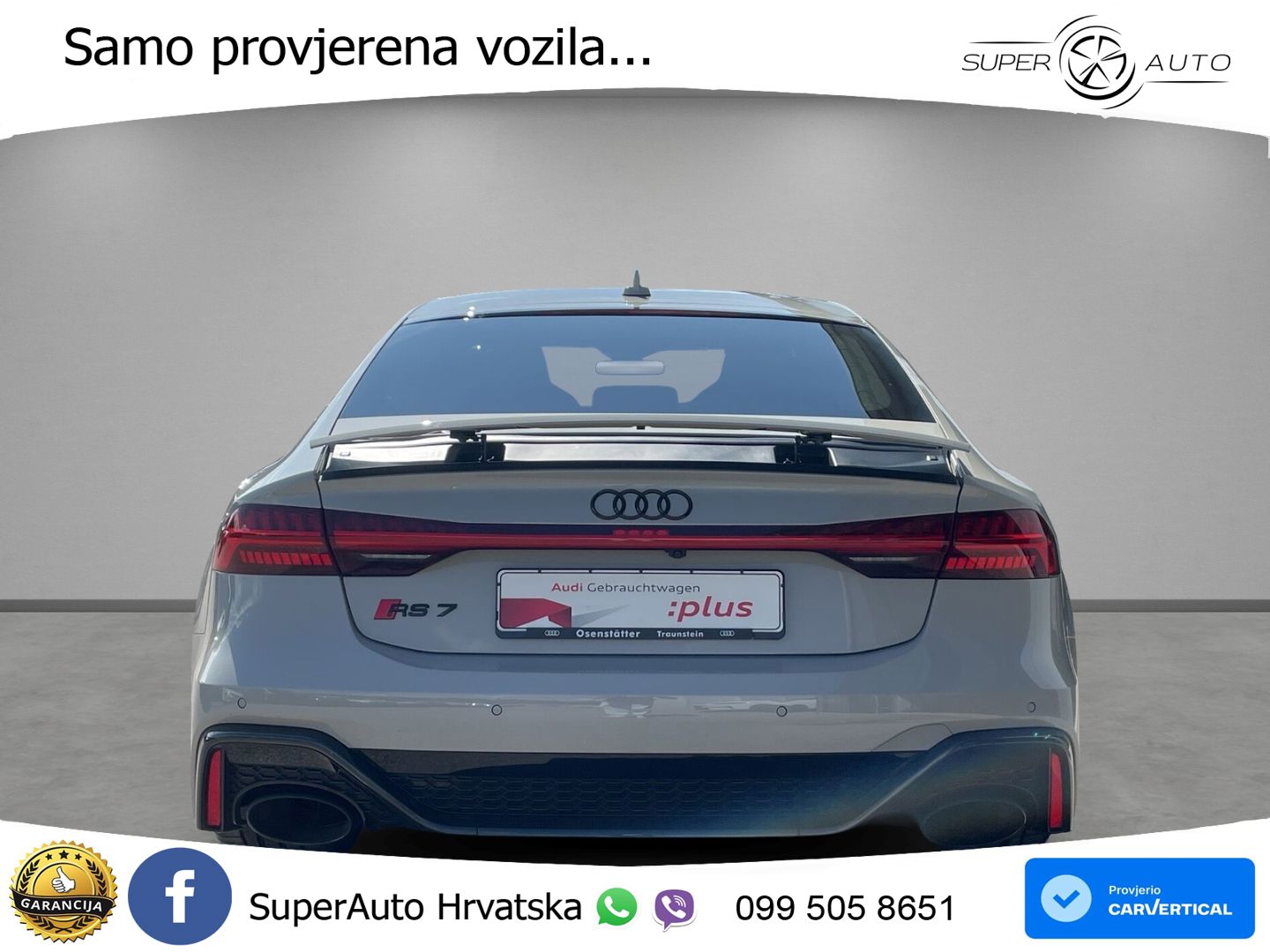 Audi RS7 4.0 TFSI V8 (600 KS) quattro tiptronic LED+GR SJED+ACC