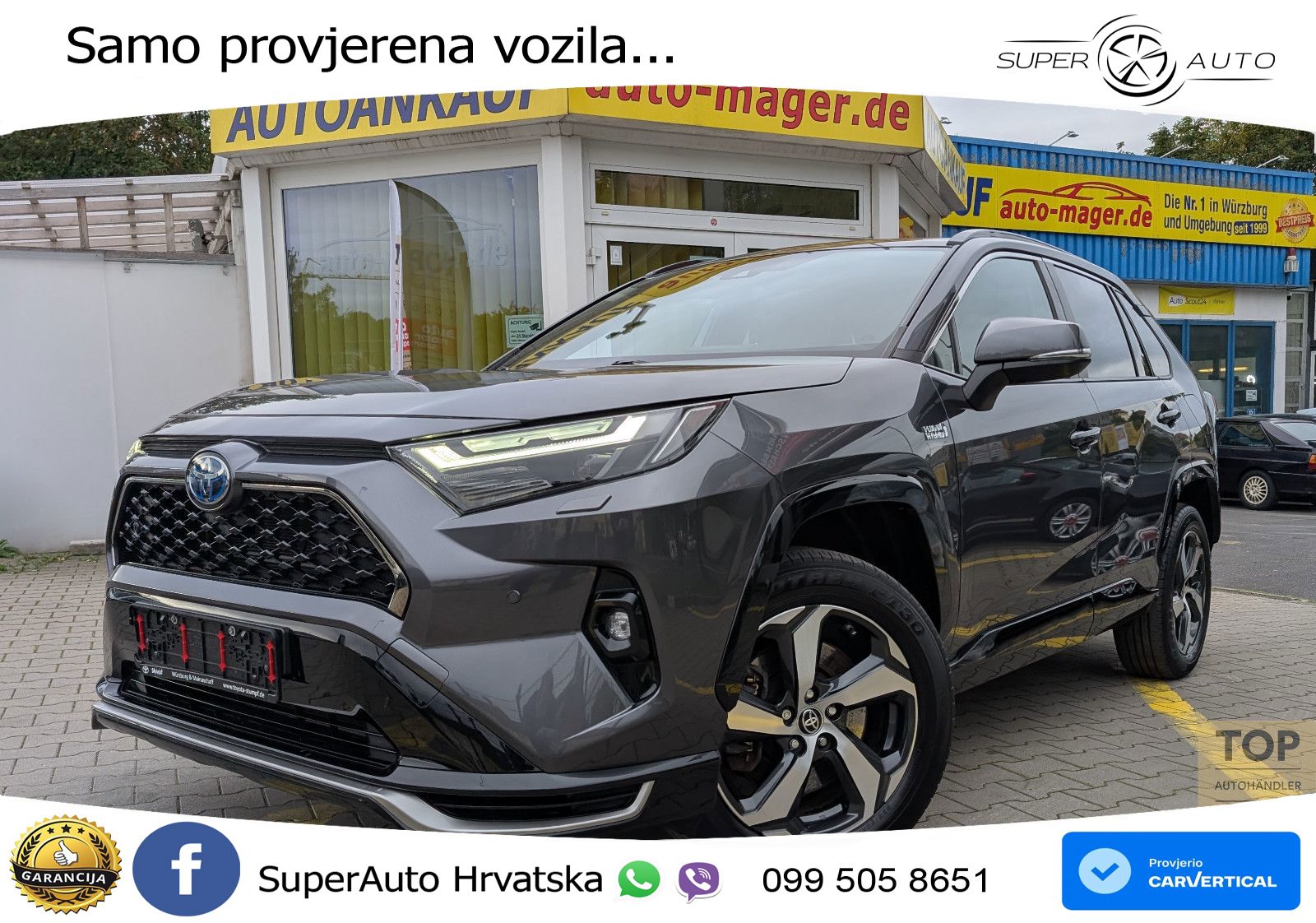 Toyota RAV4 Prime 2.5 D-4S (302 KS) Hybrid E-Four e-CVT LED+GR SJED+ACC