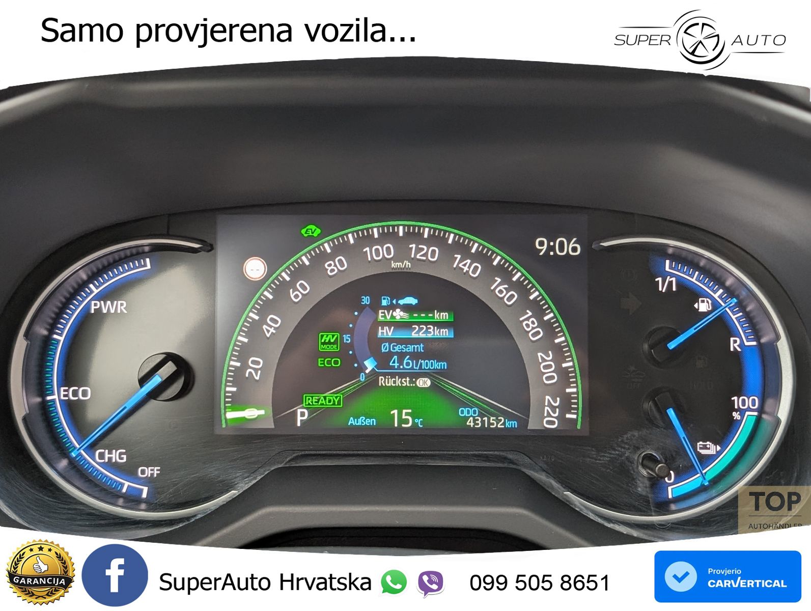 Toyota RAV4 Prime 2.5 D-4S (302 KS) Hybrid E-Four e-CVT LED+GR SJED+ACC