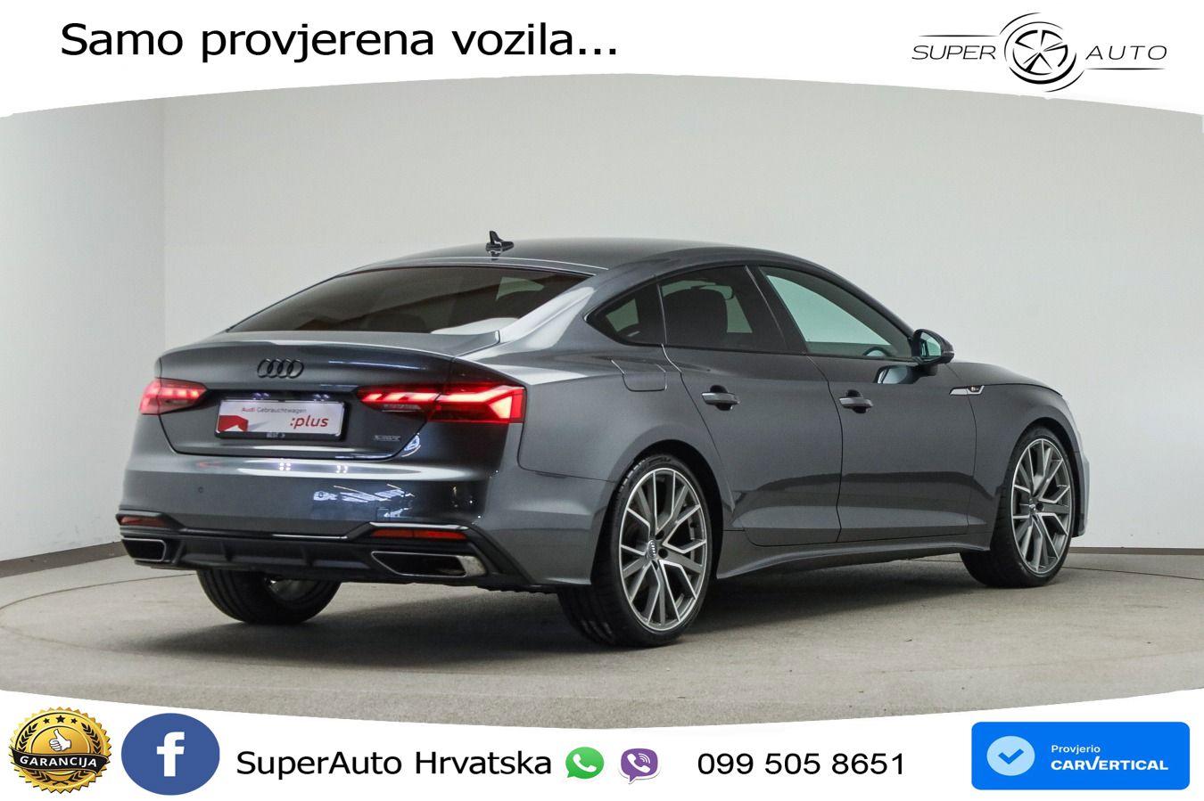 Audi A5 Sportback  40 TFSI (204 KS) quattro S tronic S line LED+GR SJED+ACC