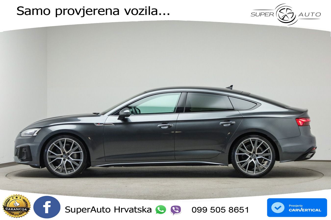 Audi A5 Sportback  40 TFSI (204 KS) quattro S tronic S line LED+GR SJED+ACC