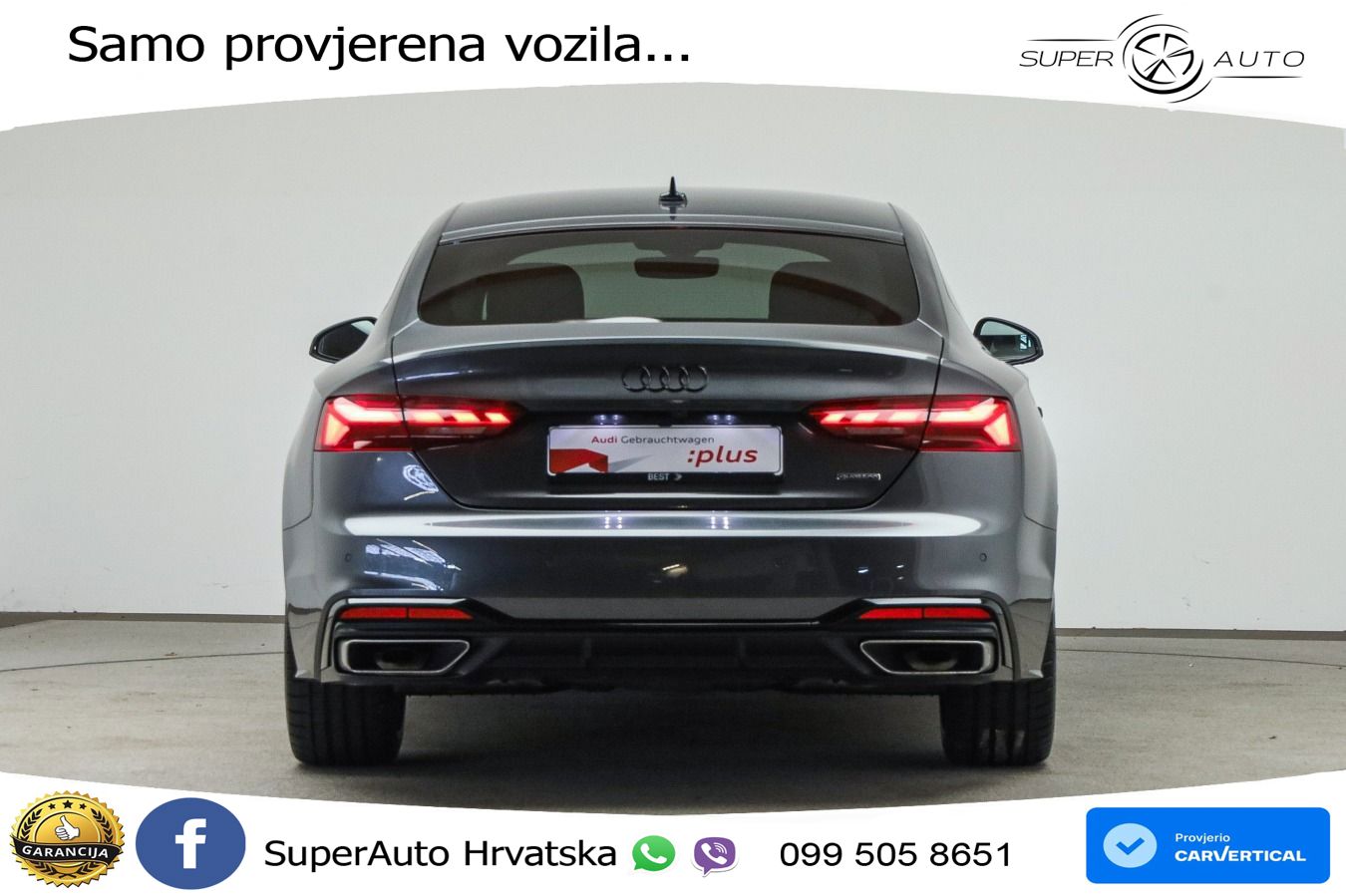 Audi A5 Sportback  40 TFSI (204 KS) quattro S tronic S line LED+GR SJED+ACC