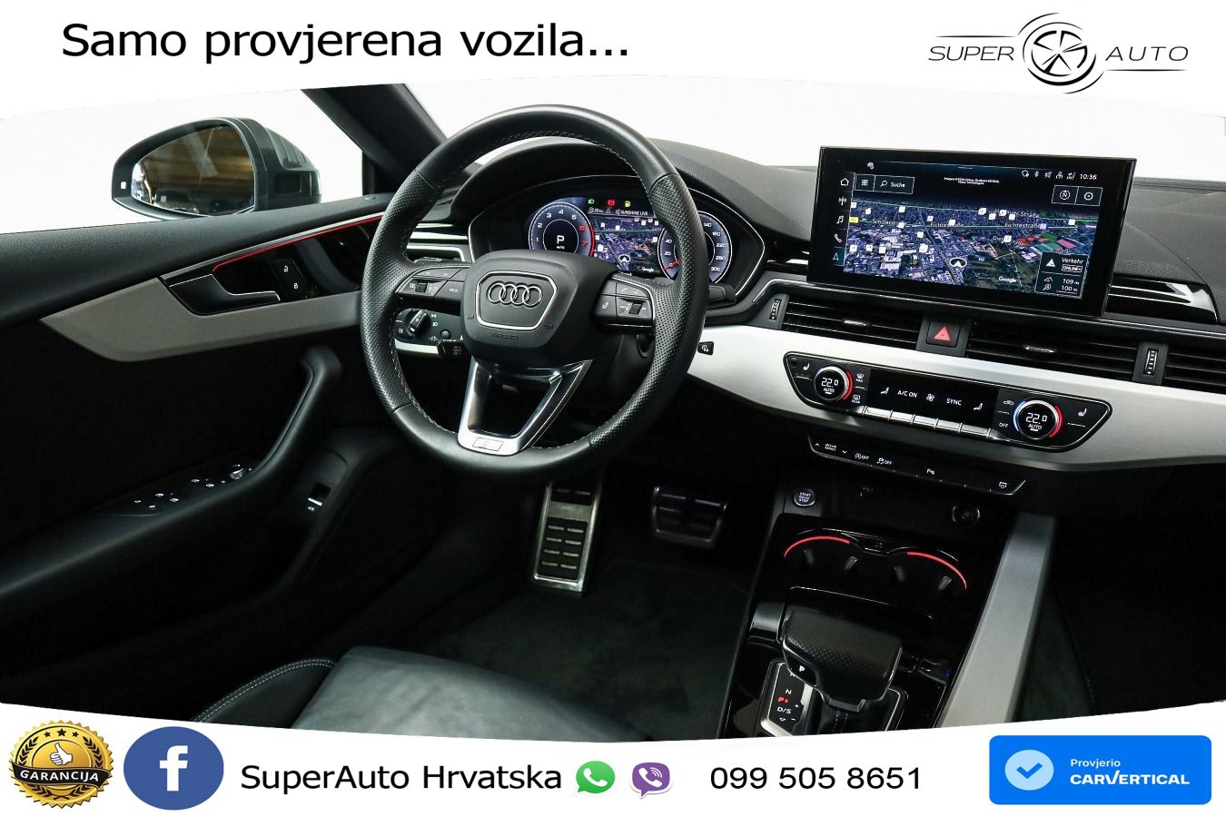 Audi A5 Sportback  40 TFSI (204 KS) quattro S tronic S line LED+GR SJED+ACC