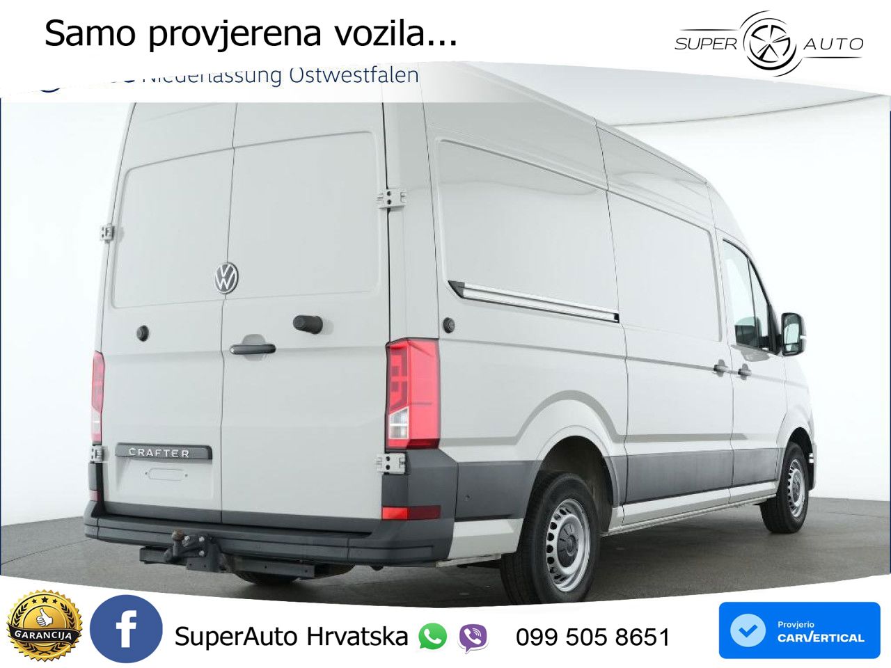Volkswagen Crafter Kasten mittel AHK Rear View Klima ZV 140 KS