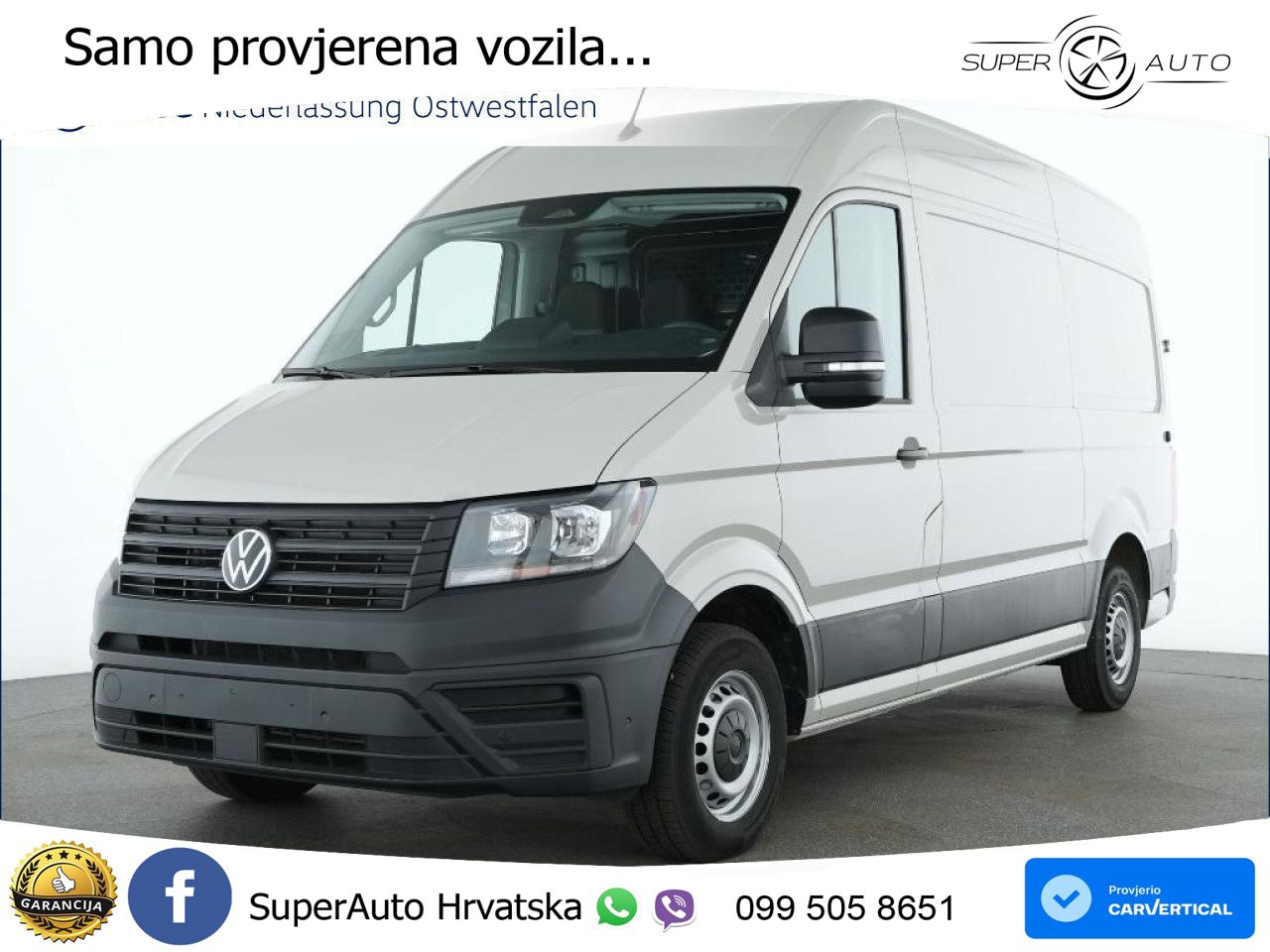 Volkswagen Crafter Kasten mittel AHK Rear View Klima ZV 140 KS