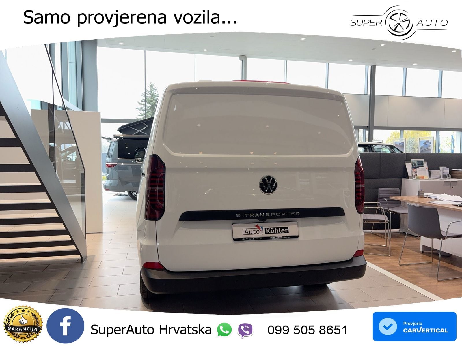 Volkswagen T7 Transporter Elektro Kaste Kamera ACC Wärmep. 136 KS