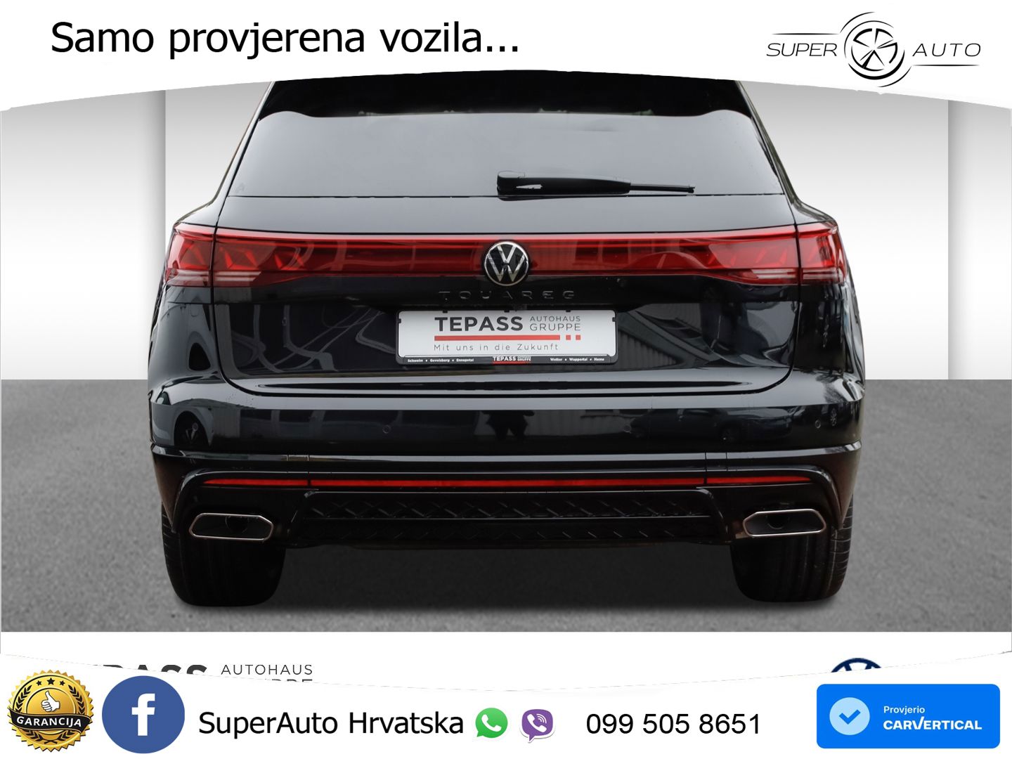 Volkswagen Touareg 3.0 V6 TDI (286 KS) 4MOTION Tiptronic ZRAČNI+ACC+GR SJED+KAM+PANO