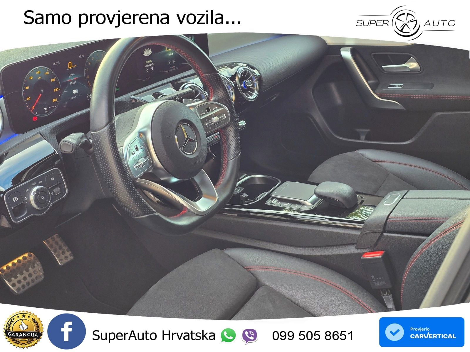 Mercedes-Benz A 250e 8G-DCT AMG LED+GR SJED+ACC