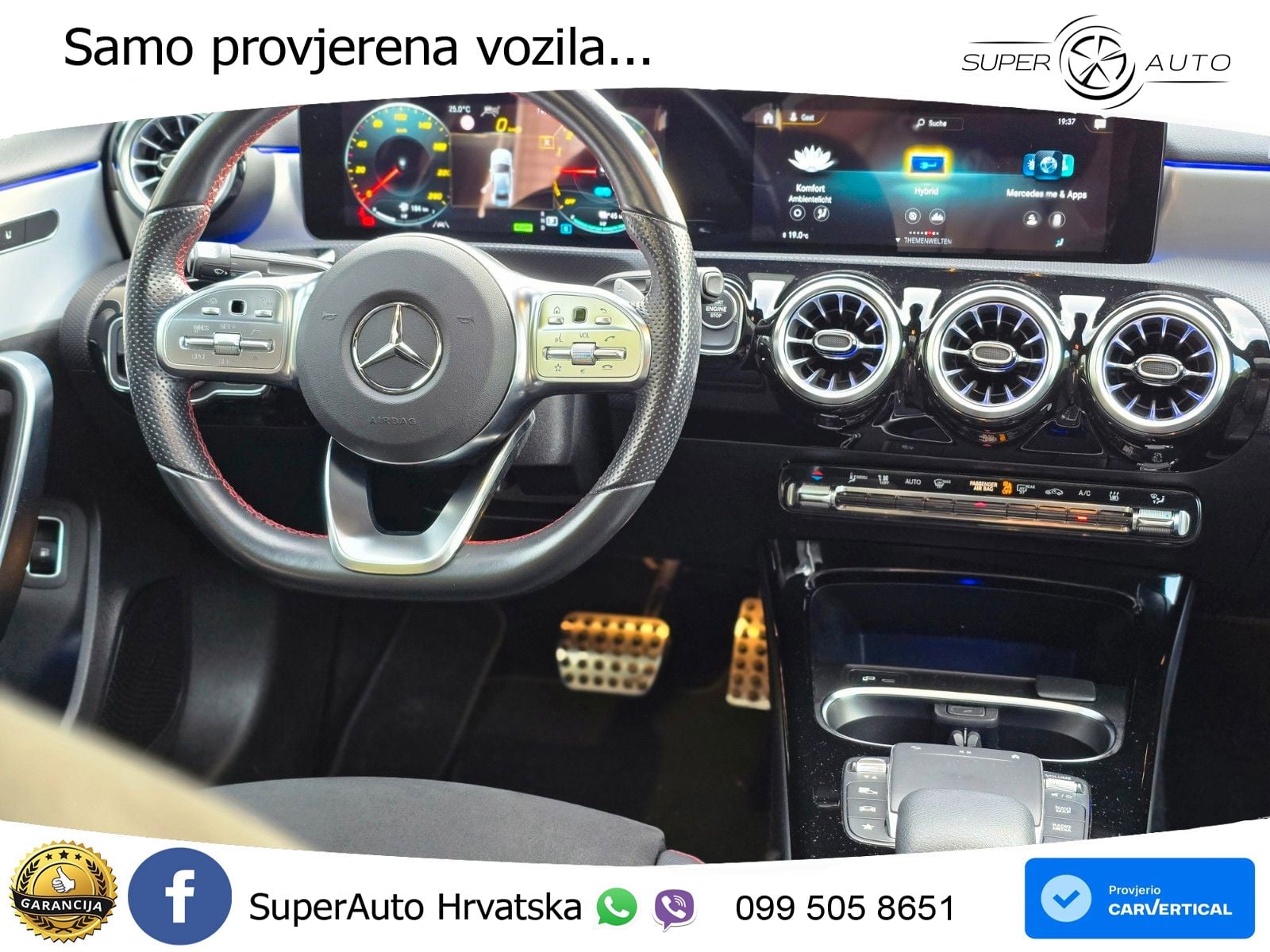 Mercedes-Benz A 250e 8G-DCT AMG LED+GR SJED+ACC
