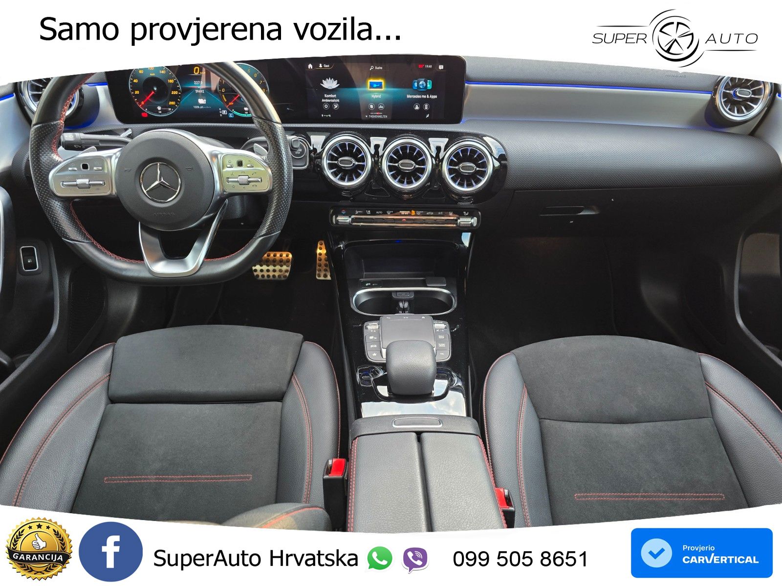 Mercedes-Benz A 250e 8G-DCT AMG LED+GR SJED+ACC