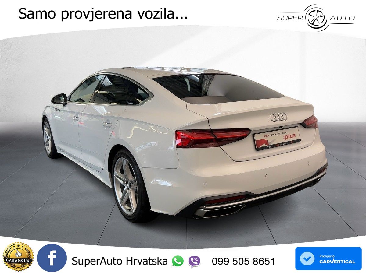 Audi A5 Sportback 40 TDI (204 KS) S tronic advanced LED+GR SJED+ACC