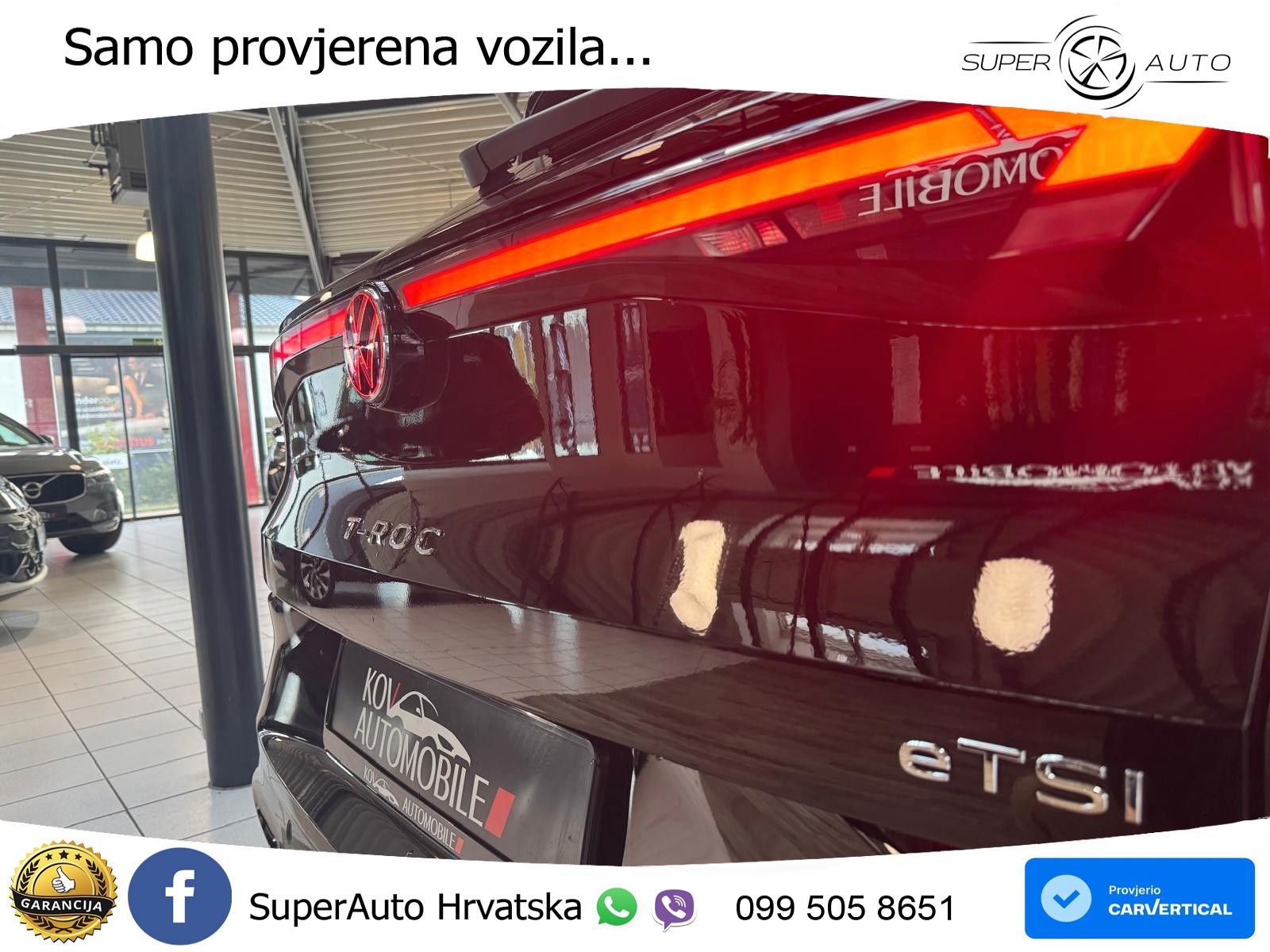 Volkswagen T-Roc 1.5 eTSI (150 KS)  DSG R-Line LED+GR SJED+ACC